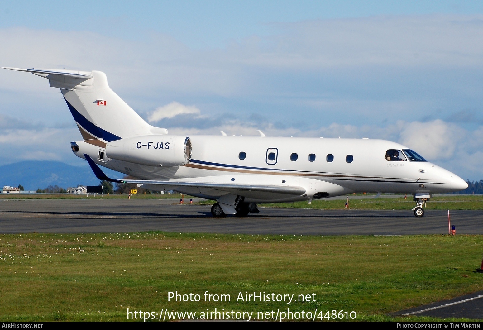 Aircraft Photo of C-FJAS | Embraer EMB-545 Legacy 450 | AirHistory.net #448610