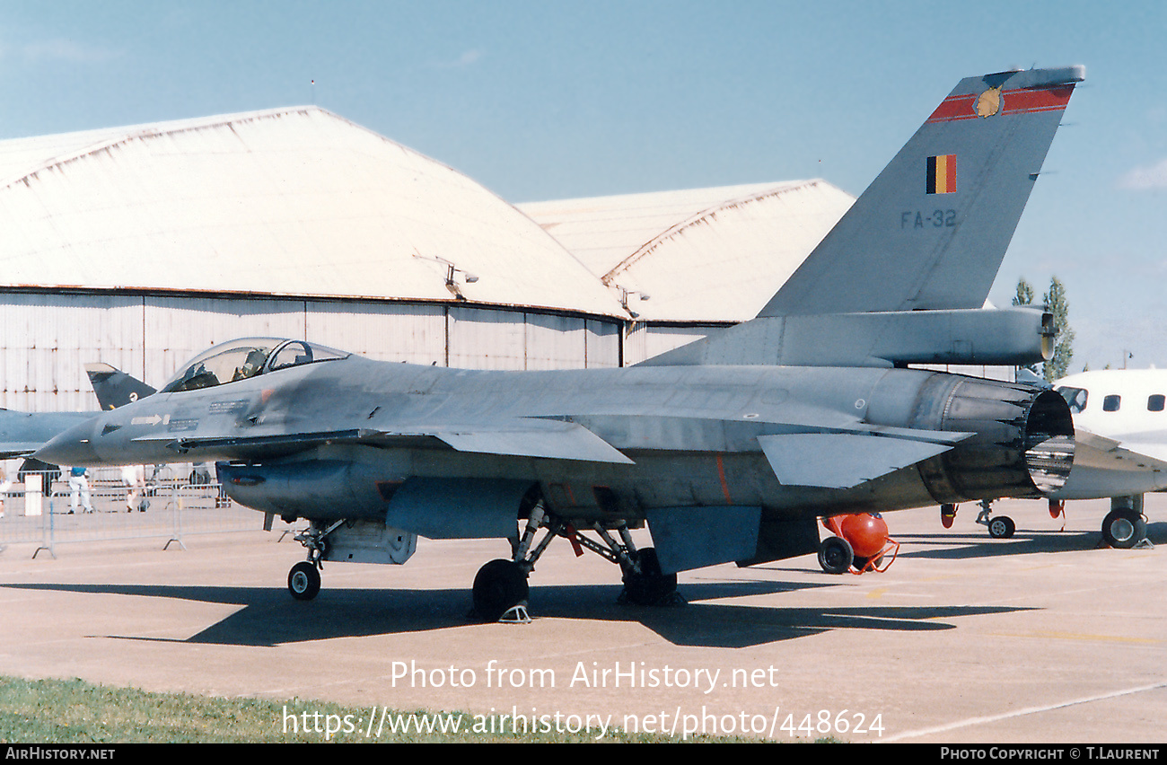 Aircraft Photo of FA32 | General Dynamics F-16A Fighting Falcon | Belgium - Air Force | AirHistory.net #448624