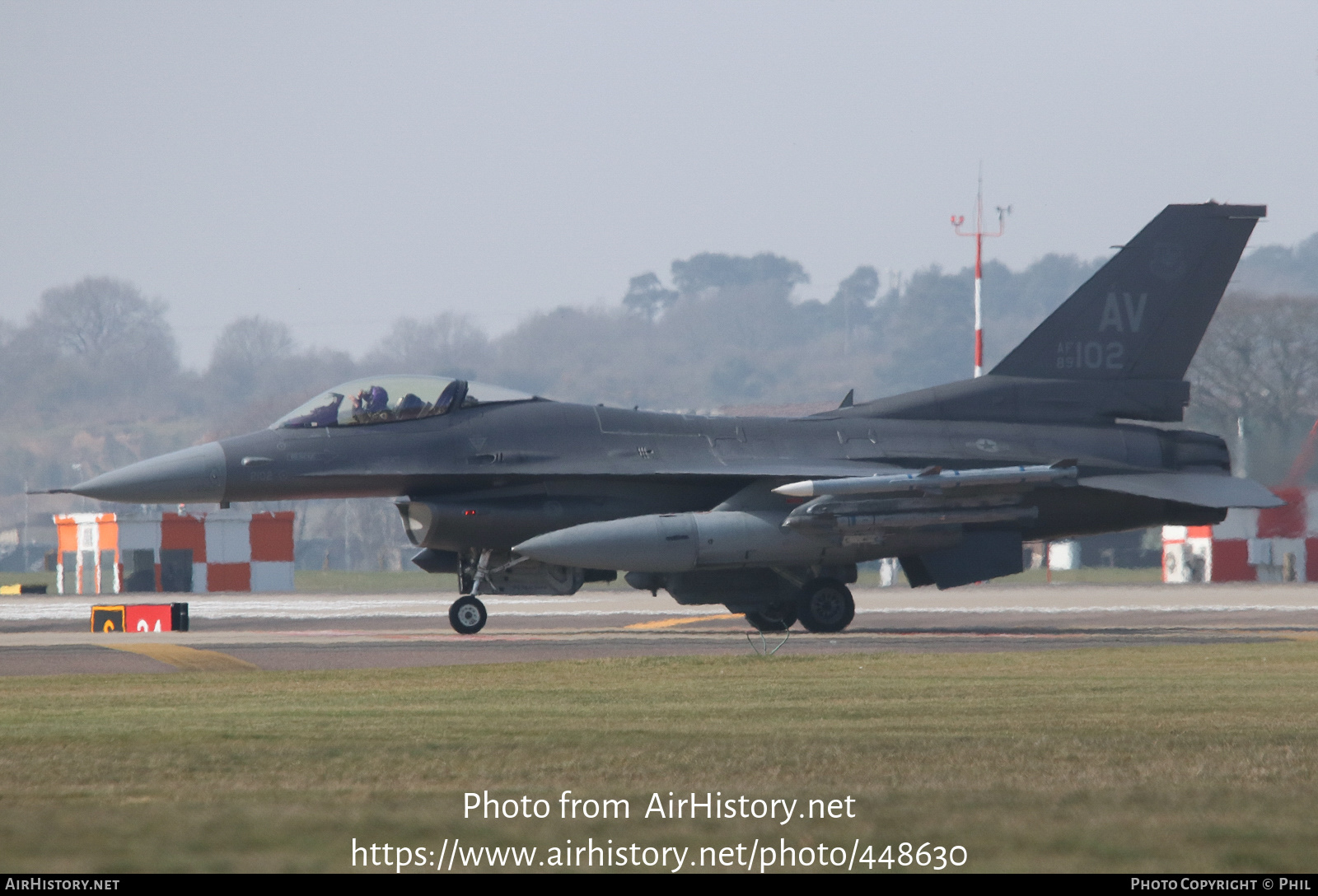 Aircraft Photo of 89-2102 / AF89-102 | General Dynamics F-16CM Fighting Falcon | USA - Air Force | AirHistory.net #448630