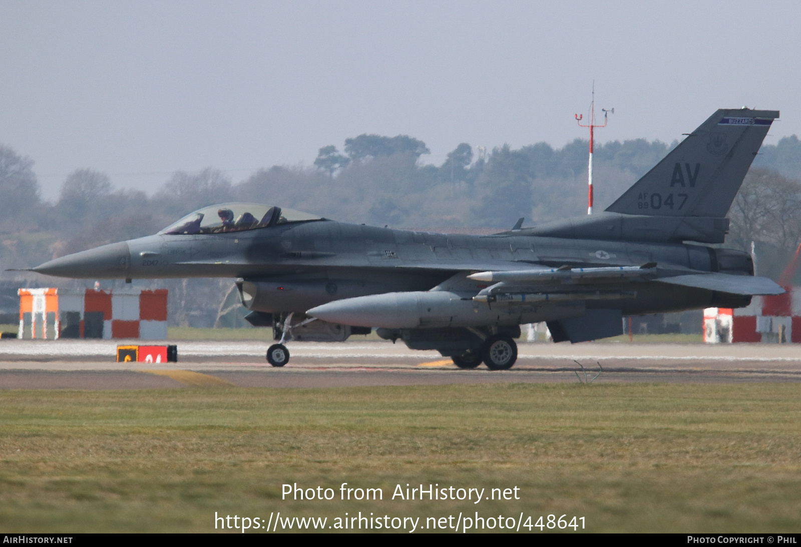 Aircraft Photo of 89-2047 / AF89-047 | General Dynamics F-16CM Fighting Falcon | USA - Air Force | AirHistory.net #448641