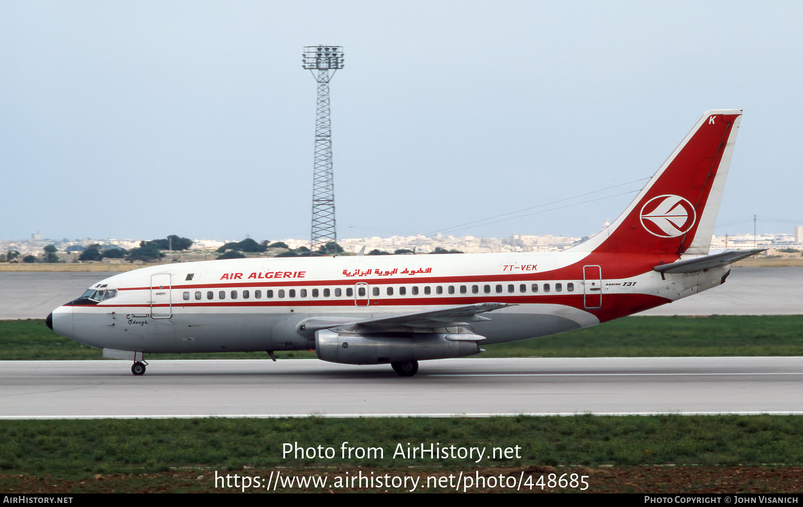 Aircraft Photo of 7T-VEK | Boeing 737-2D6/Adv | Air Algérie | AirHistory.net #448685