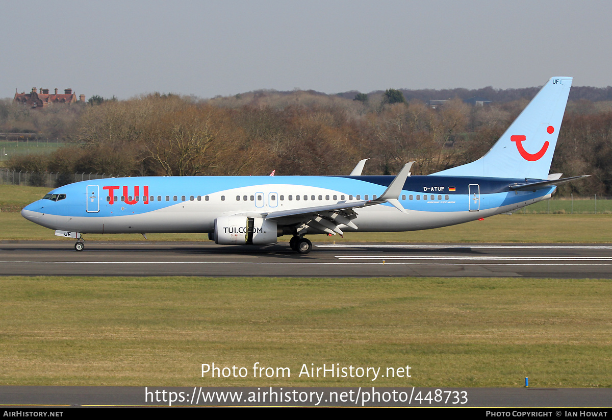 Aircraft Photo of D-ATUF | Boeing 737-8K5 | TUI | AirHistory.net #448733