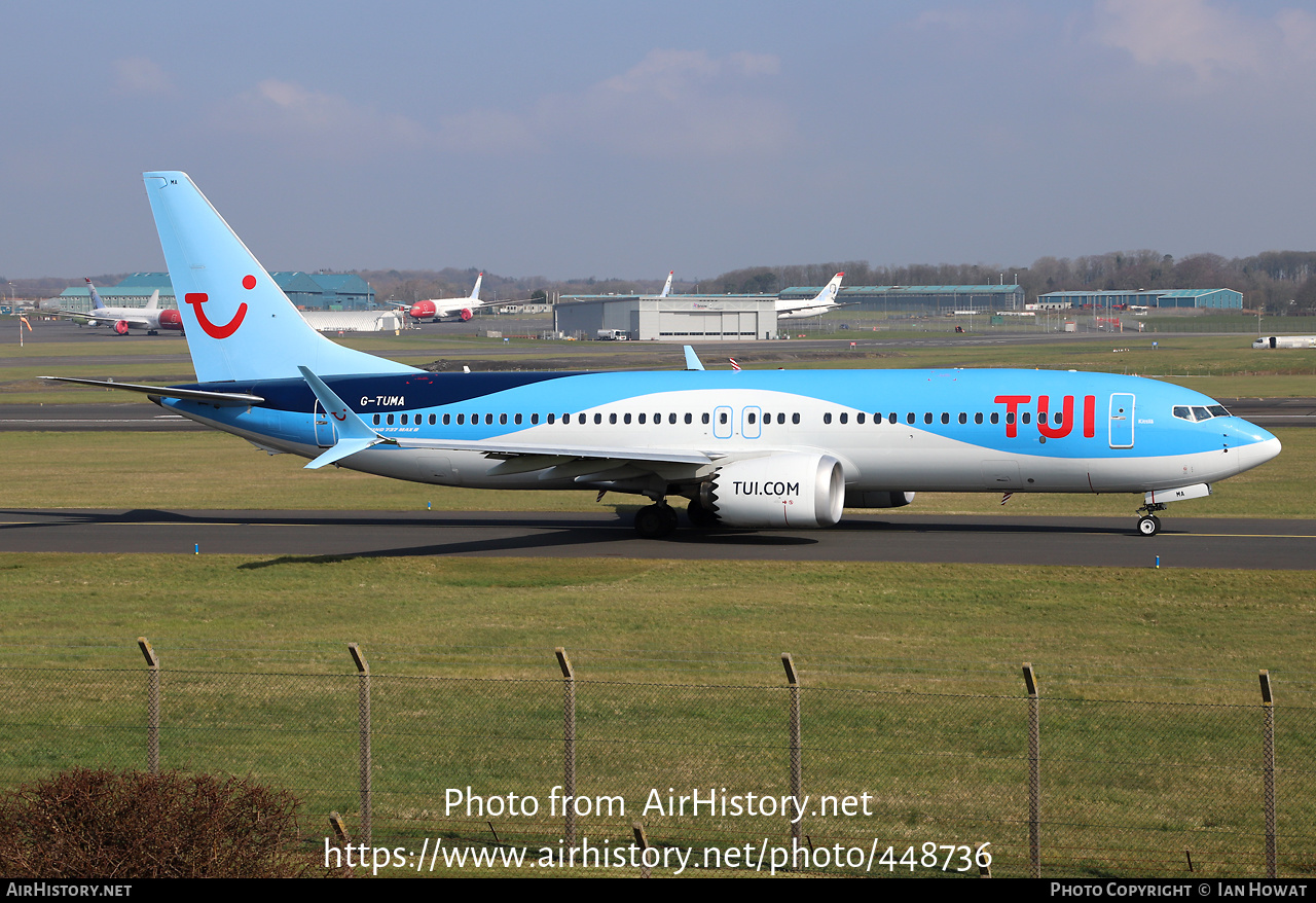 Aircraft Photo of G-TUMA | Boeing 737-8 Max 8 | TUI | AirHistory.net #448736