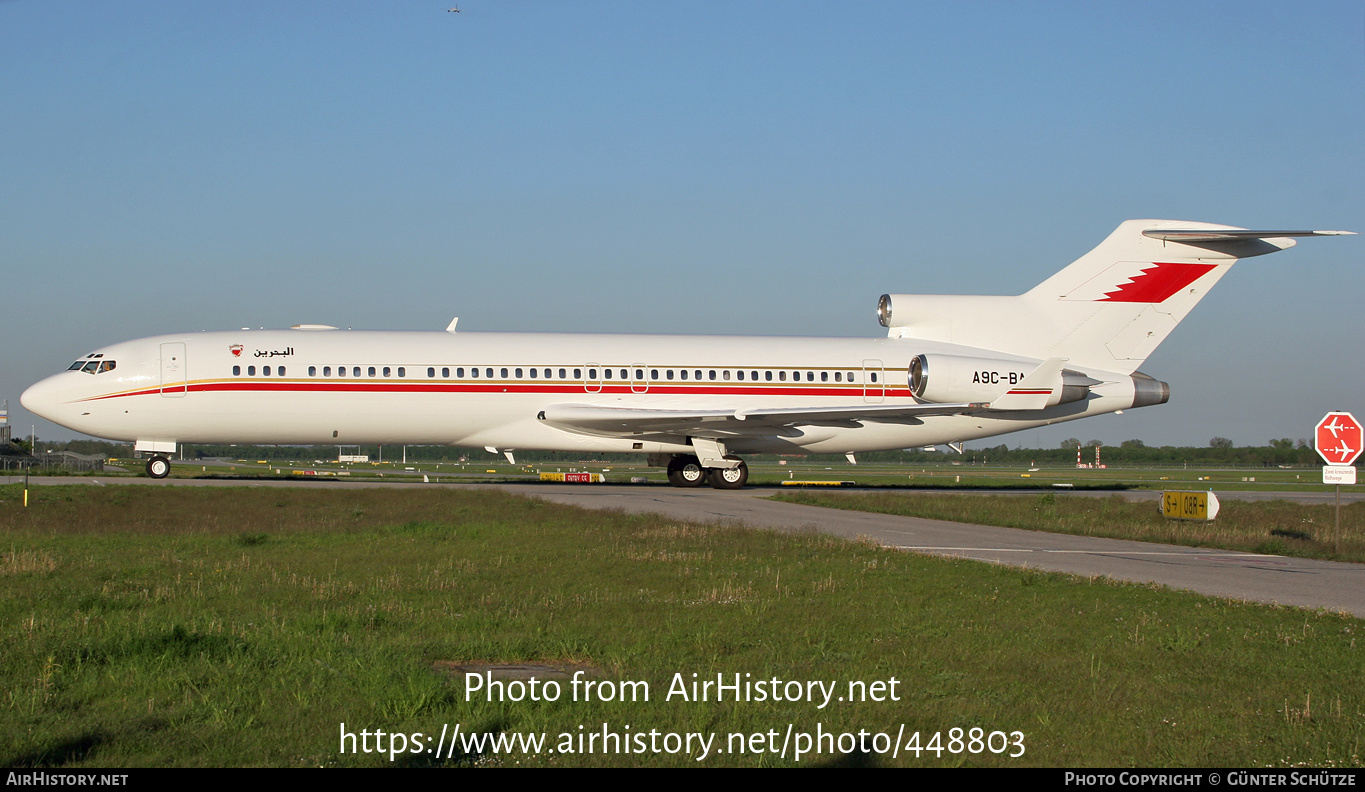 Aircraft Photo of A9C-BA | Boeing 727-2M7/Adv(RE) Super 27 | Bahrain Royal Flight | AirHistory.net #448803