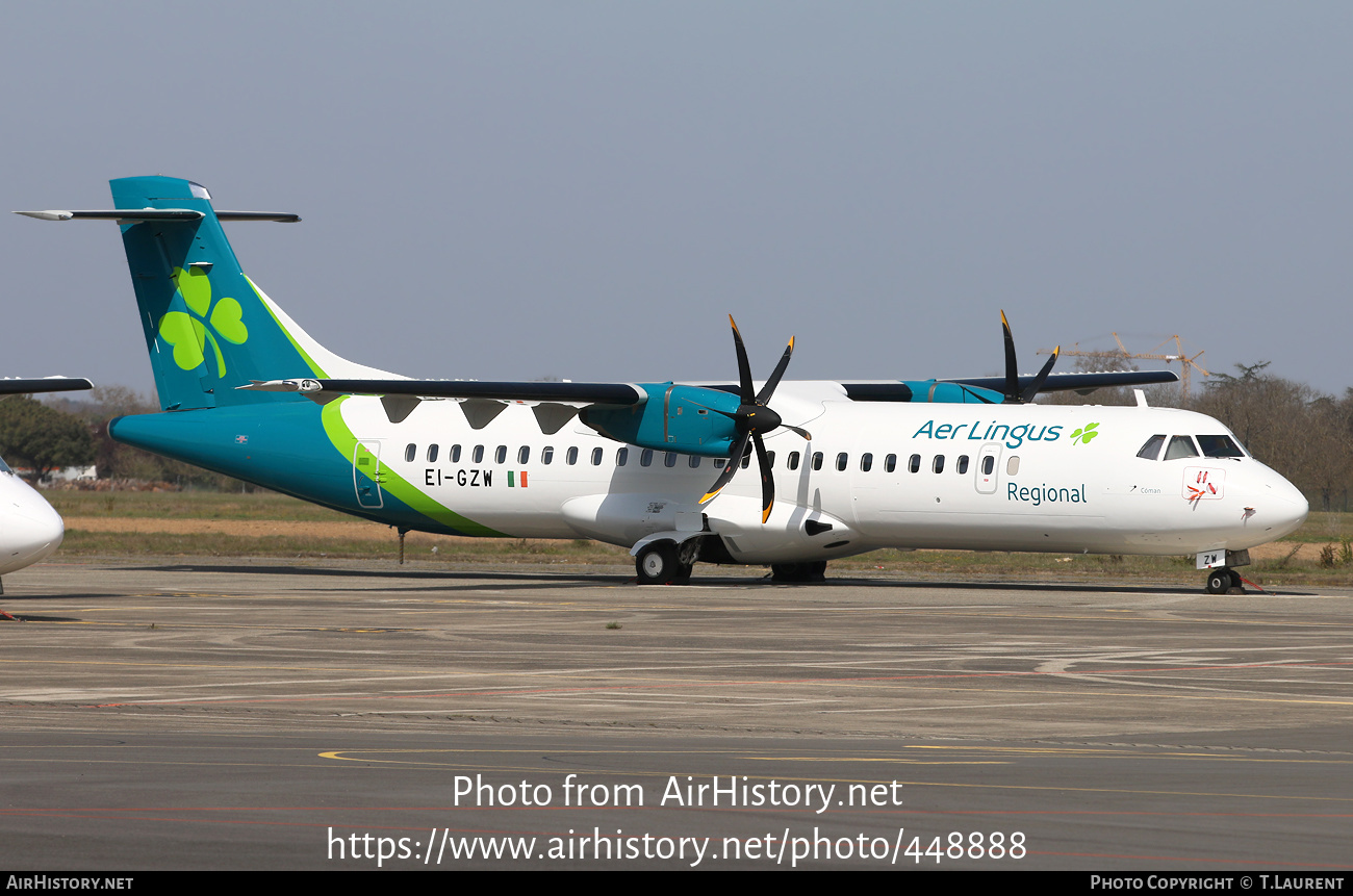 Aircraft Photo of EI-GZW | ATR ATR-72-600 (ATR-72-212A) | Aer Lingus Regional | AirHistory.net #448888