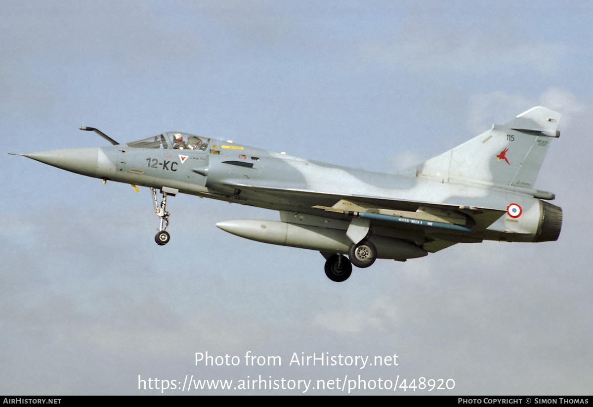 Aircraft Photo of 115 | Dassault Mirage 2000C | France - Air Force | AirHistory.net #448920