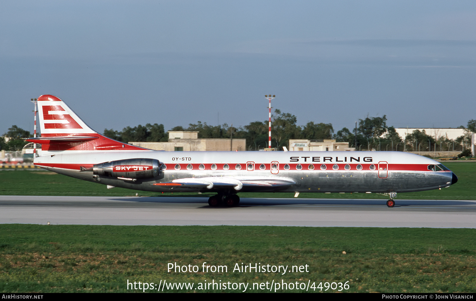 Aircraft Photo of OY-STD | Sud SE-210 Caravelle 10B3 Super B | Sterling Airways | AirHistory.net #449036