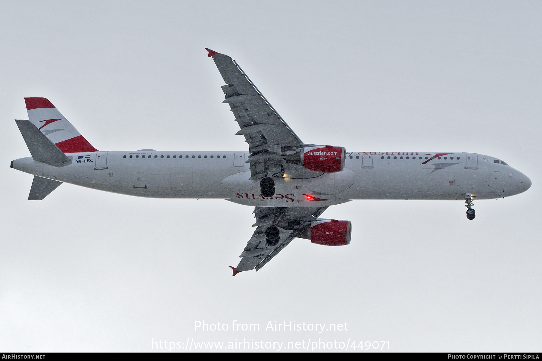 Aircraft Photo of OE-LBC | Airbus A321-111 | MyAustrian | AirHistory.net #449071