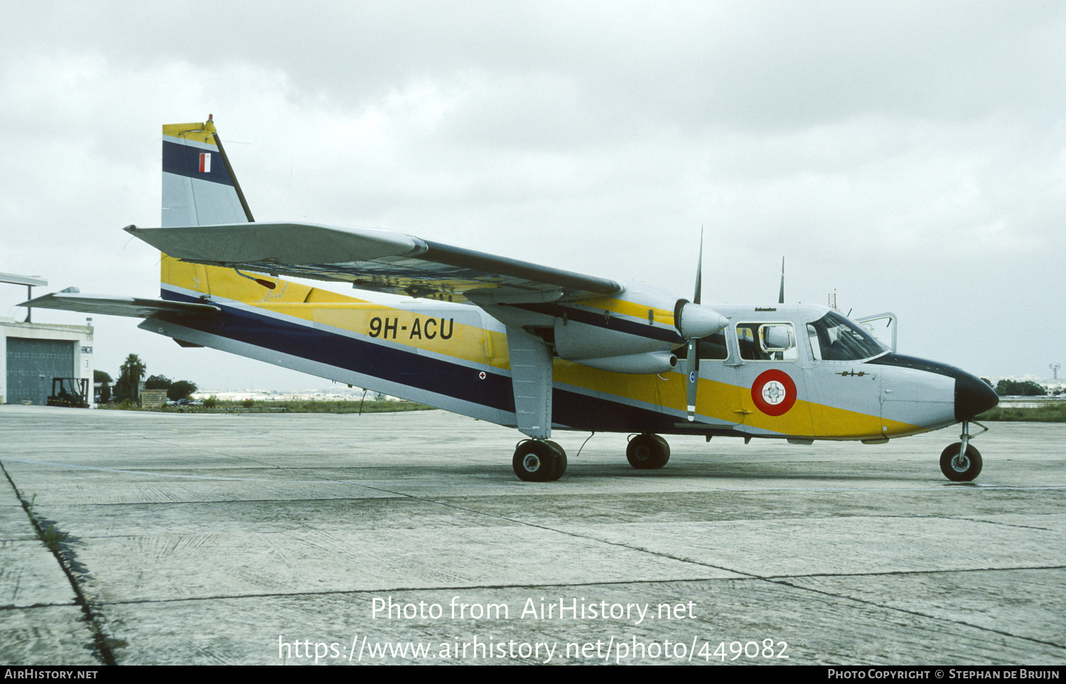 Aircraft Photo of 9H-ACU | Britten-Norman BN-2B-26 Islander | Malta - Air Force | AirHistory.net #449082