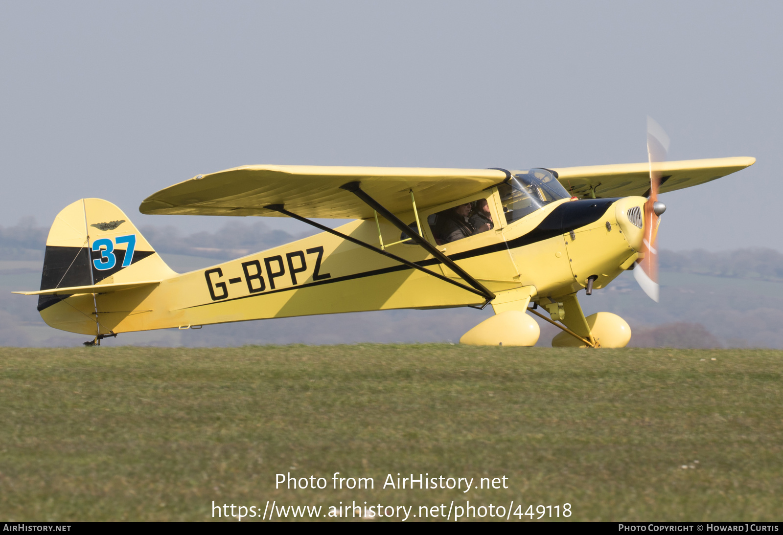 Aircraft Photo of G-BPPZ | Taylorcraft BC-12D Twosome | AirHistory.net #449118