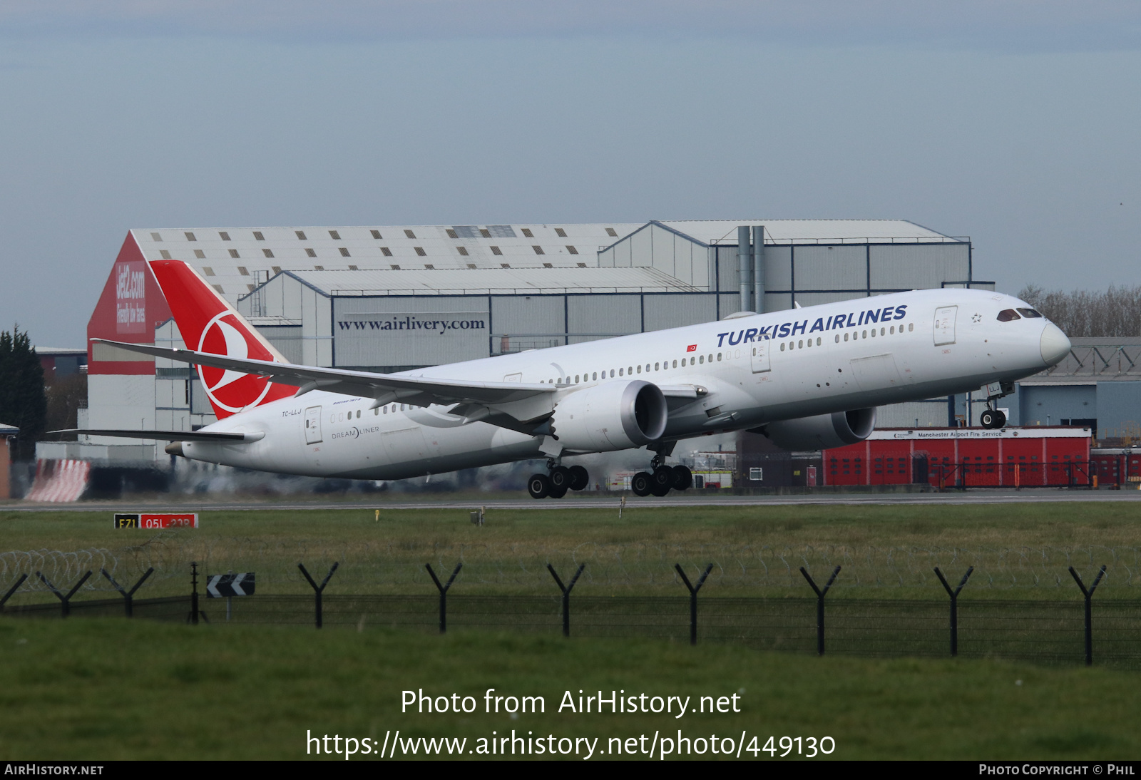 Aircraft Photo of TC-LLJ | Boeing 787-9 Dreamliner | Turkish Airlines | AirHistory.net #449130