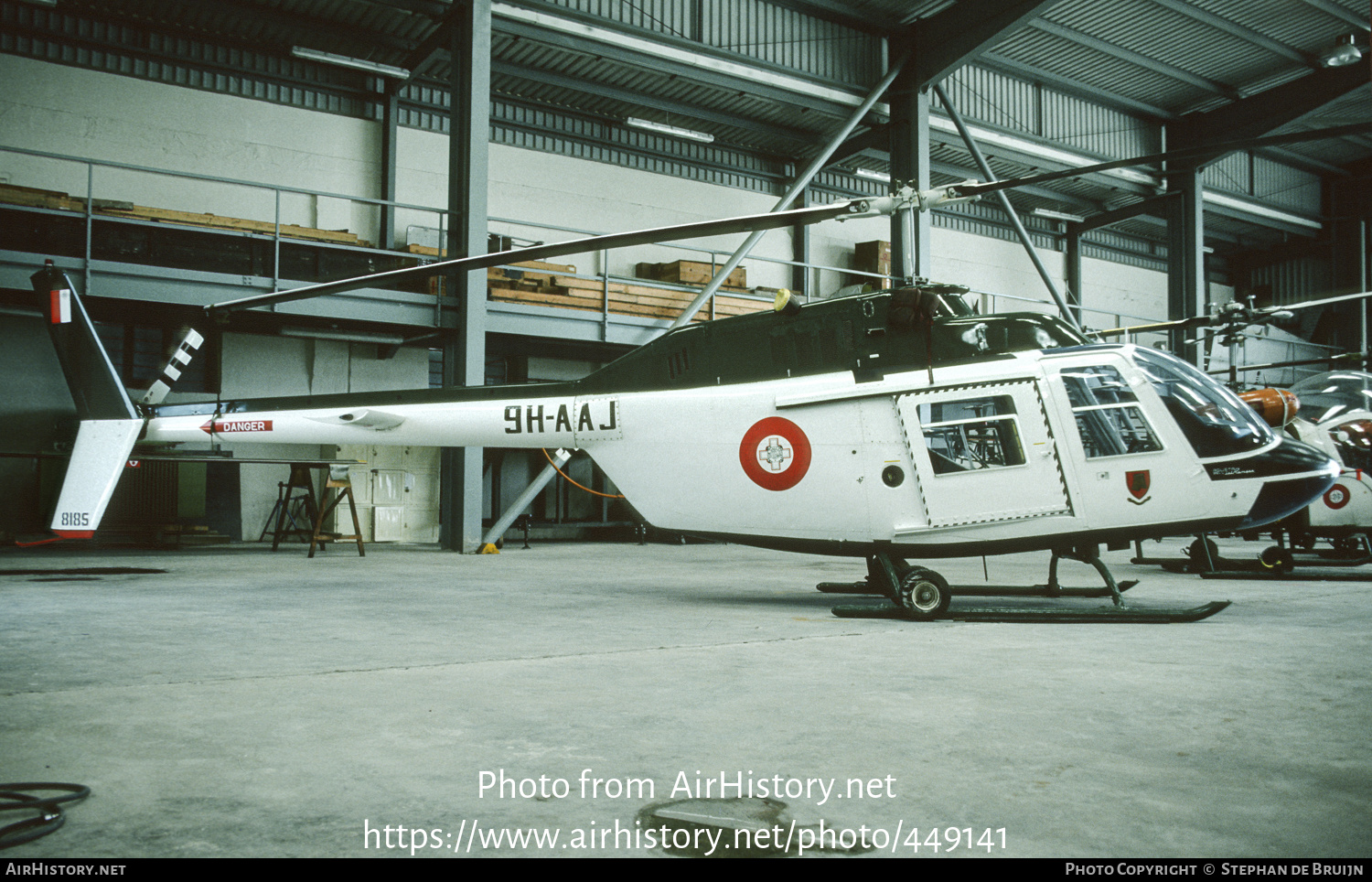 Aircraft Photo of 9H-AAJ / 8185 | Bell AB-206B JetRanger II | Malta - Air Force | AirHistory.net #449141