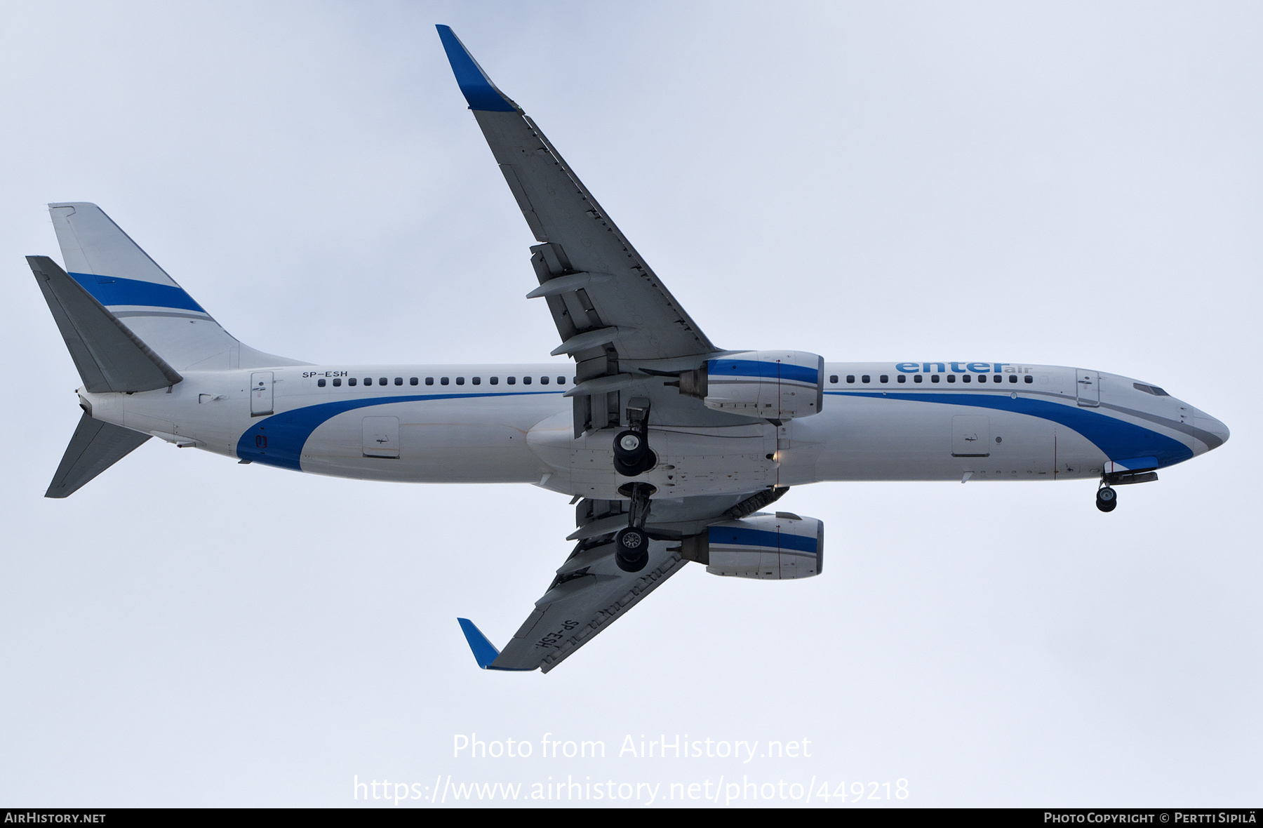 Aircraft Photo of SP-ESH | Boeing 737-81M | Enter Air | AirHistory.net #449218