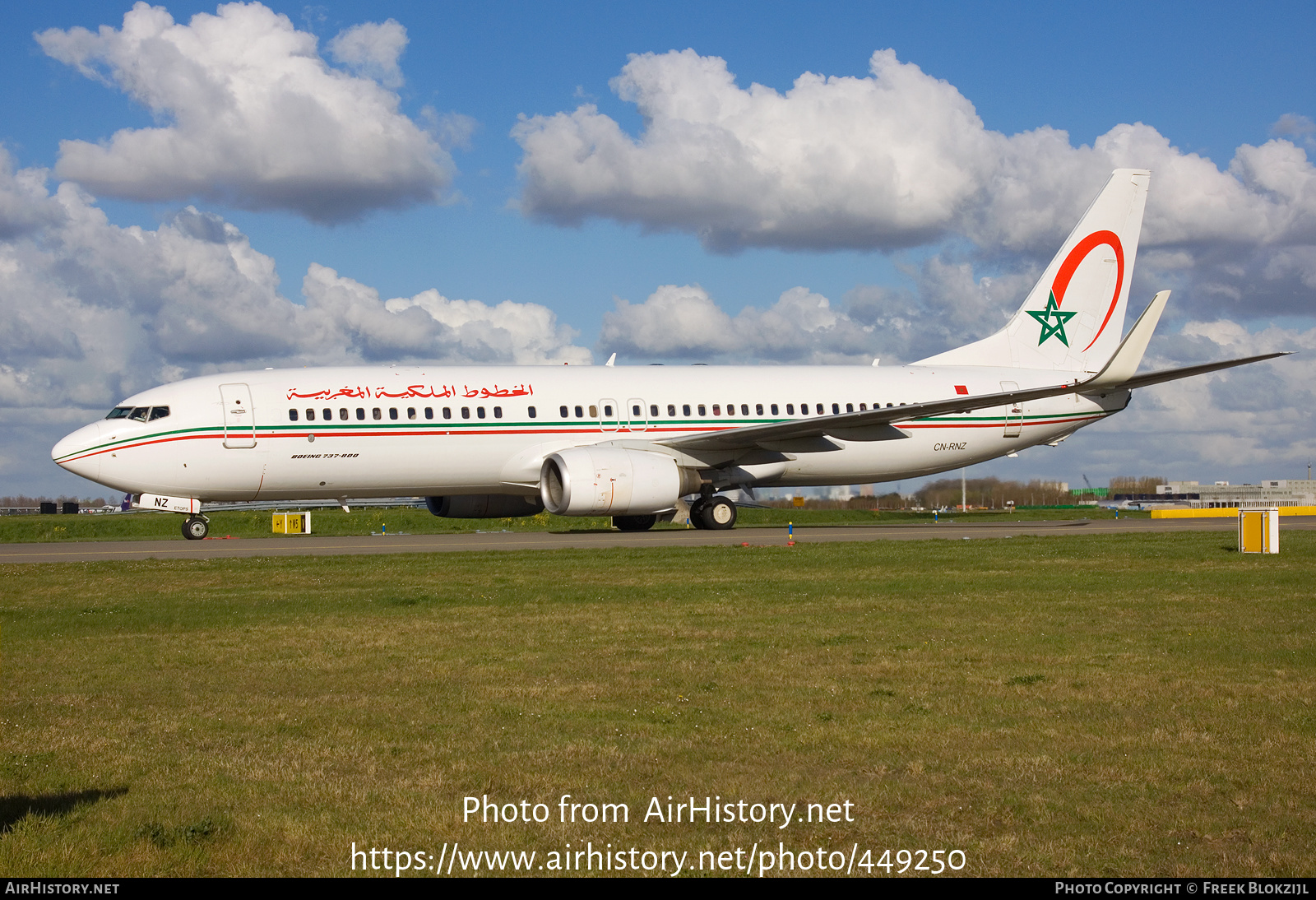 Aircraft Photo of CN-RNZ | Boeing 737-8B6 | Royal Air Maroc - RAM | AirHistory.net #449250