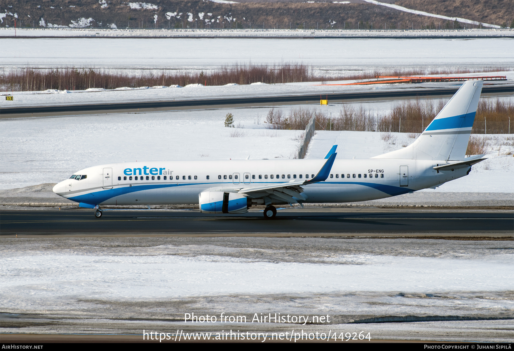 Aircraft Photo of SP-ENG | Boeing 737-8CX | Enter Air | AirHistory.net #449264