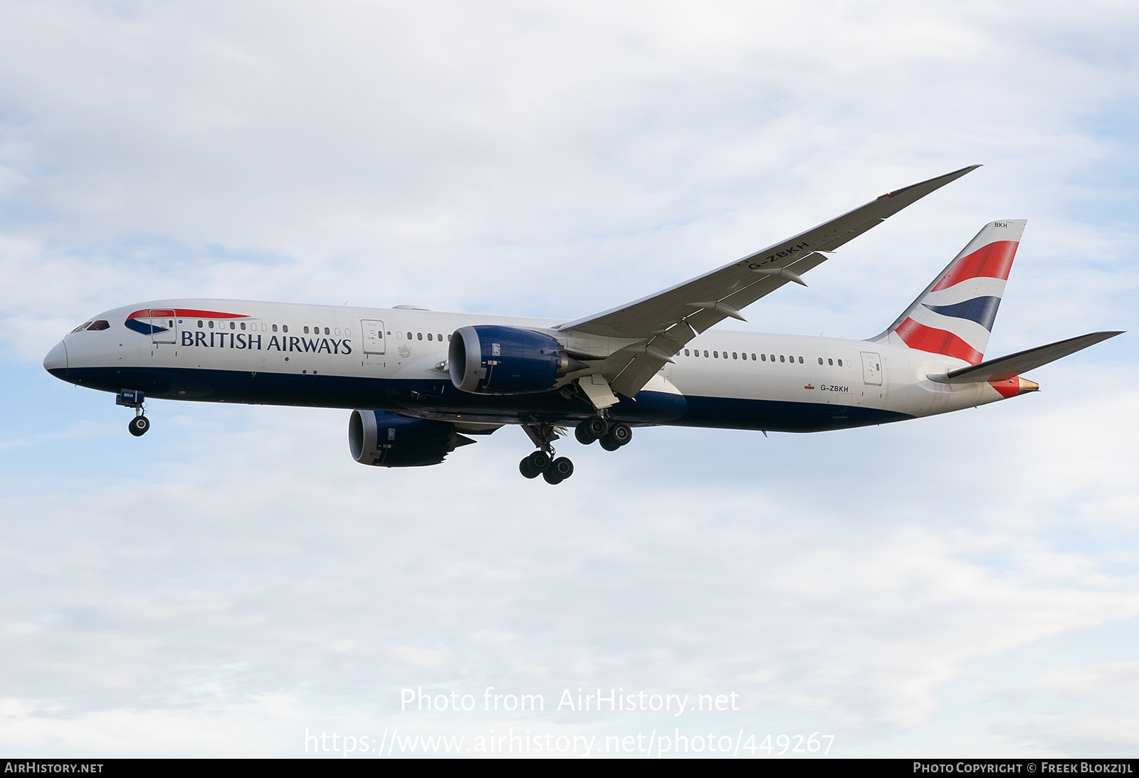 Aircraft Photo of G-ZBKH | Boeing 787-9 Dreamliner | British Airways | AirHistory.net #449267