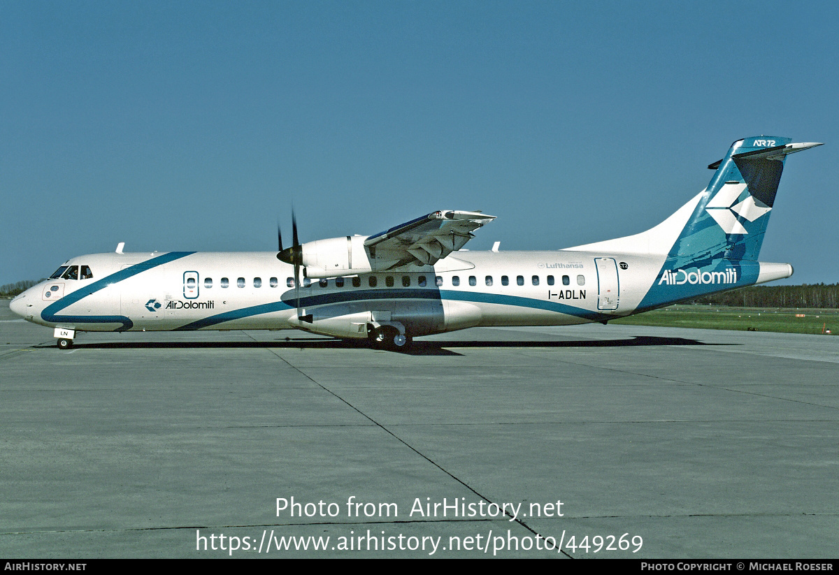 Aircraft Photo of I-ADLN | ATR ATR-72-500 (ATR-72-212A) | Air Dolomiti | AirHistory.net #449269