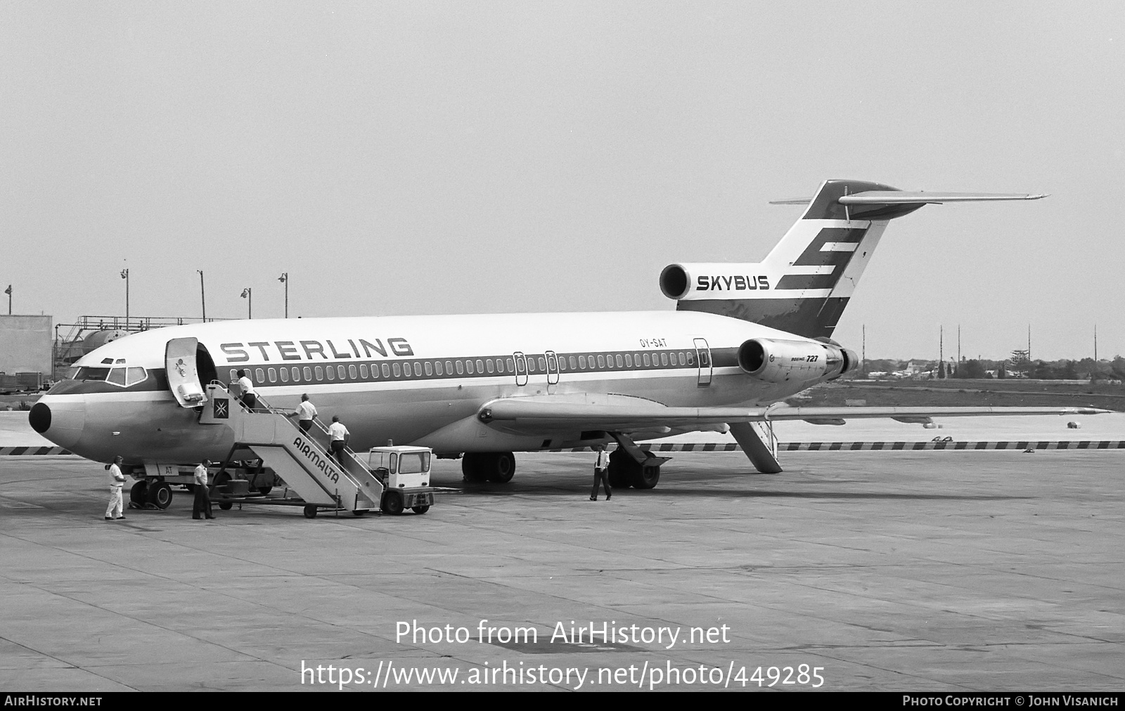 Aircraft Photo of OY-SAT | Boeing 727-2J4/Adv | Sterling Airways | AirHistory.net #449285