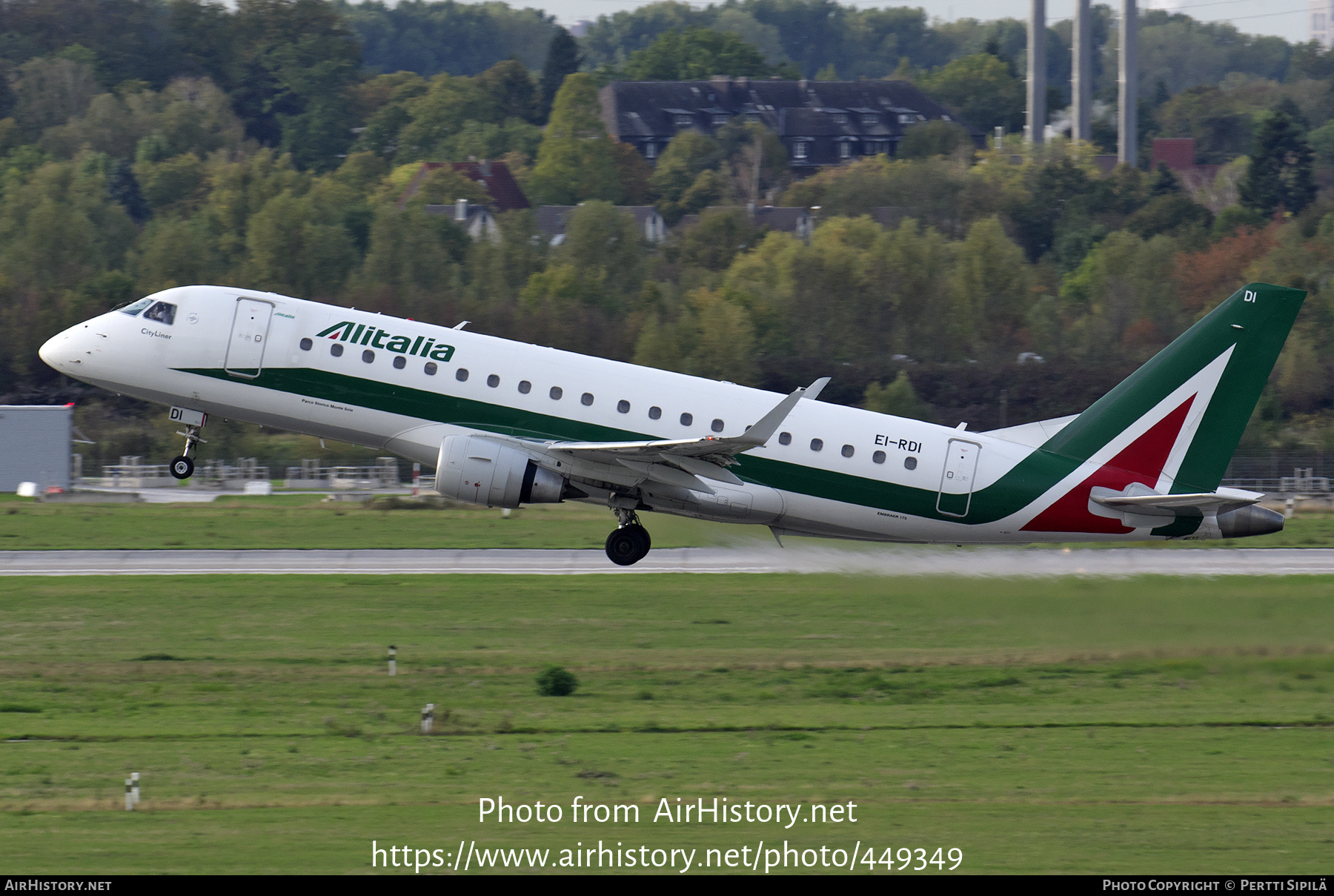 Aircraft Photo of EI-RDI | Embraer 175STD (ERJ-170-200STD) | Alitalia CityLiner | AirHistory.net #449349