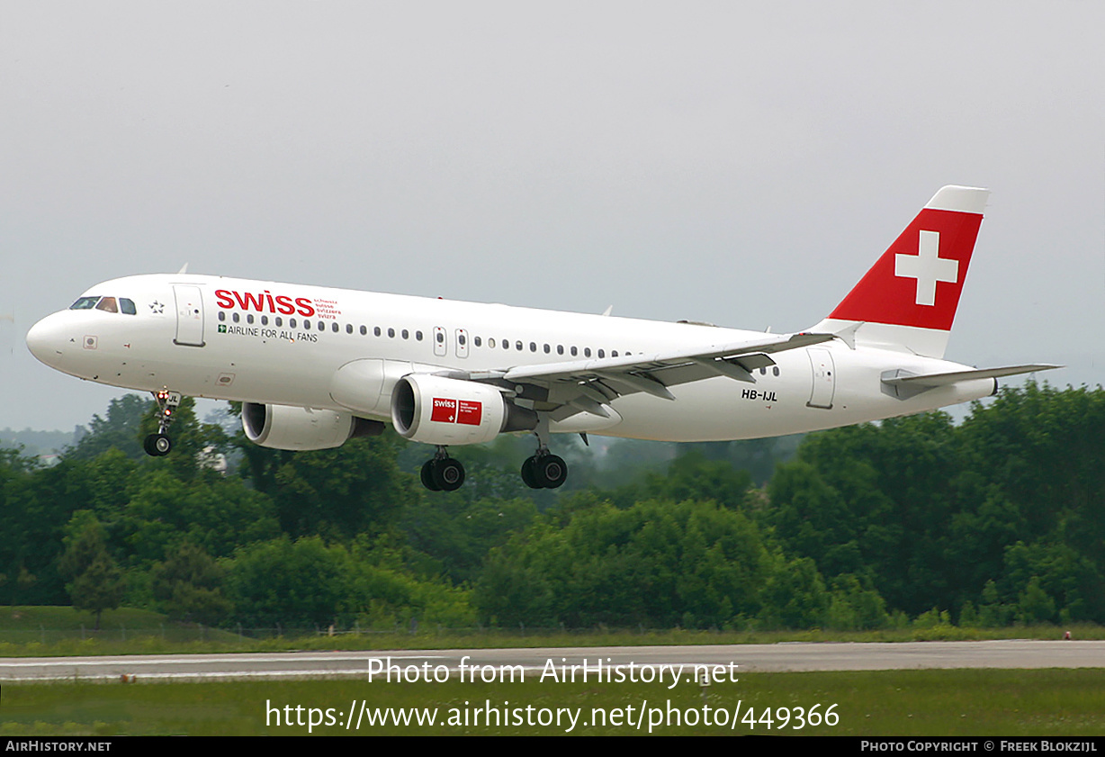 Aircraft Photo of HB-IJL | Airbus A320-214 | Swiss International Air Lines | AirHistory.net #449366