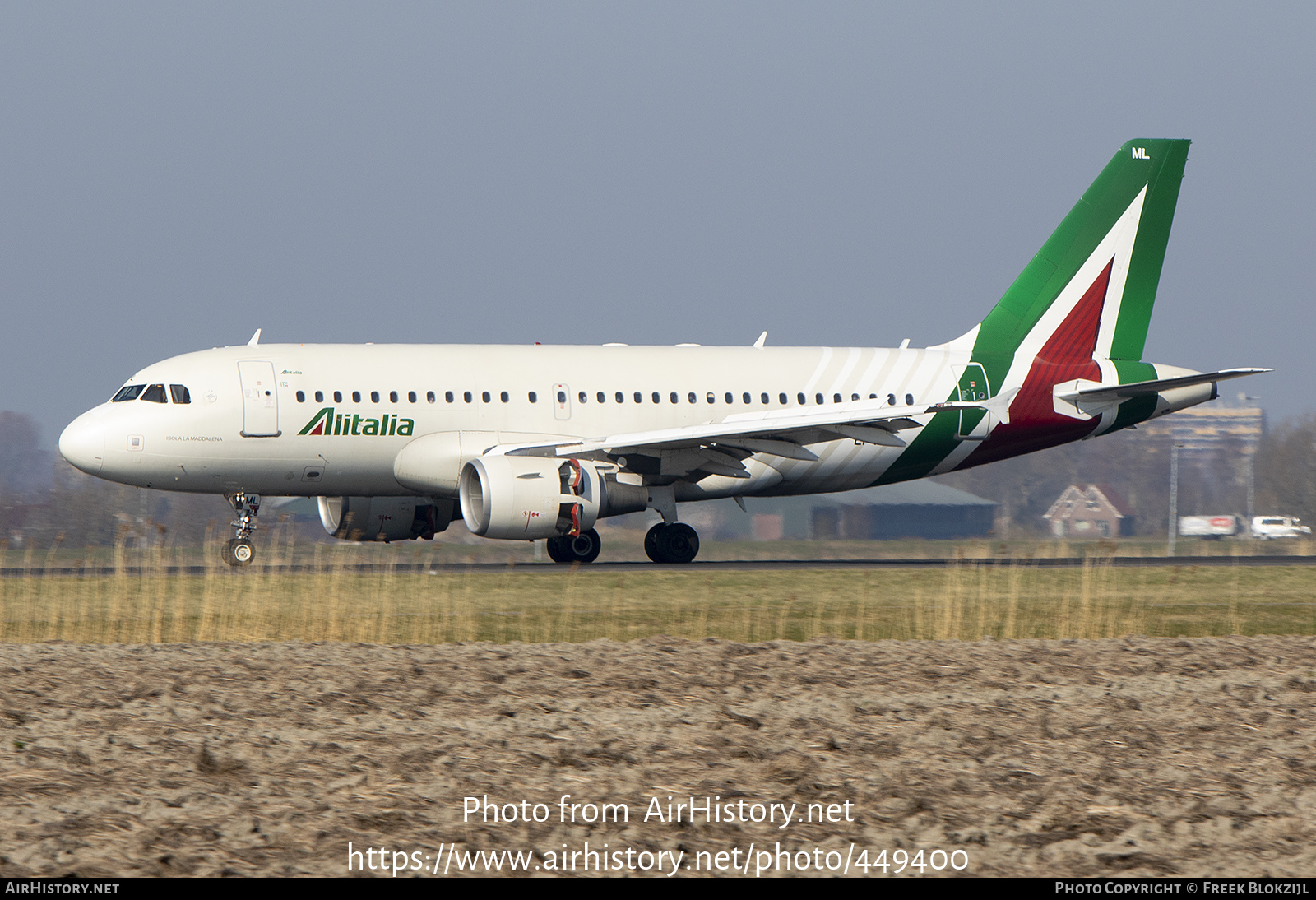 Aircraft Photo of EI-IML | Airbus A319-112 | Alitalia | AirHistory.net #449400