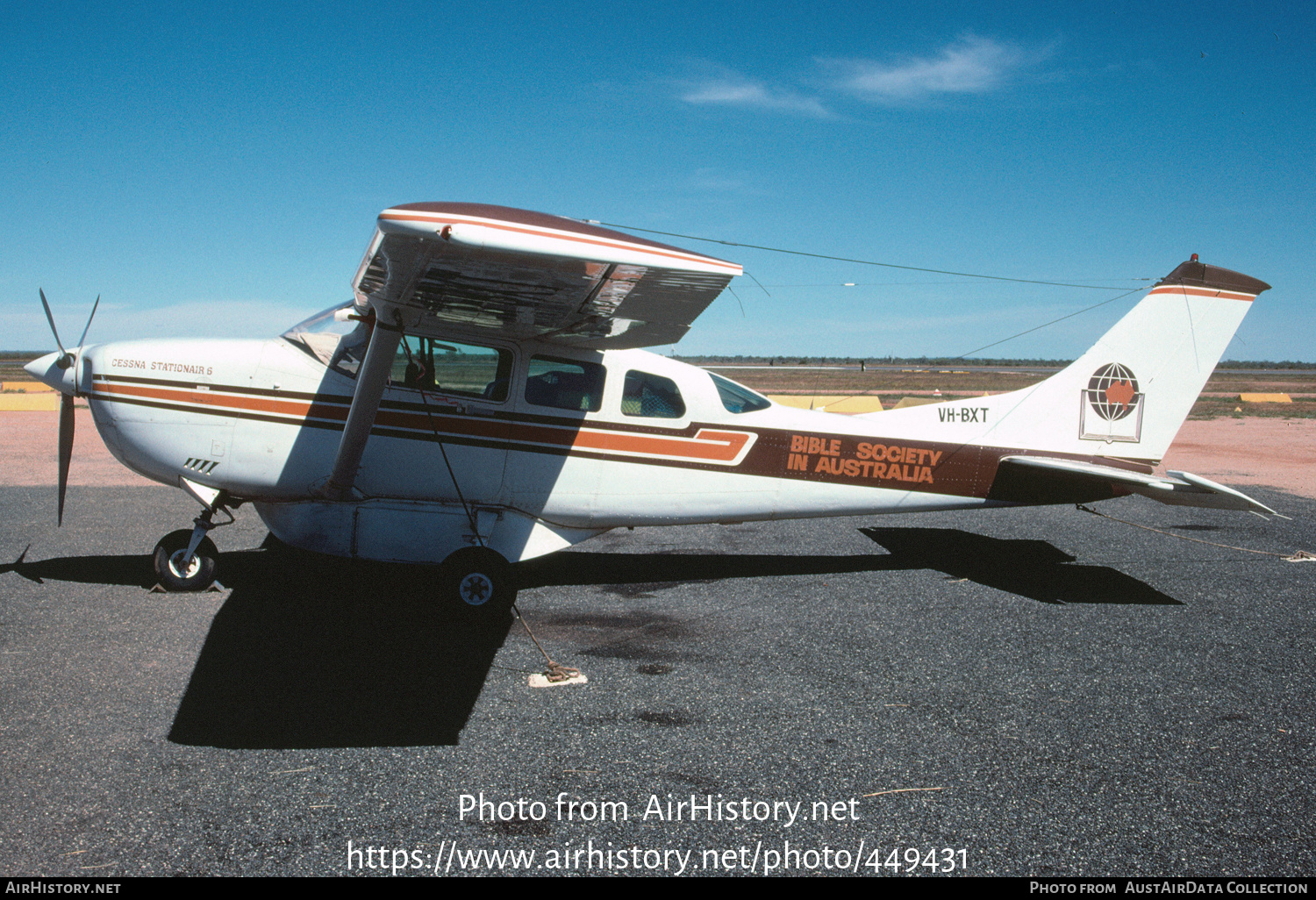 Aircraft Photo of VH-BXT | Cessna U206G Stationair 6 | The Bible Society in Australia | AirHistory.net #449431