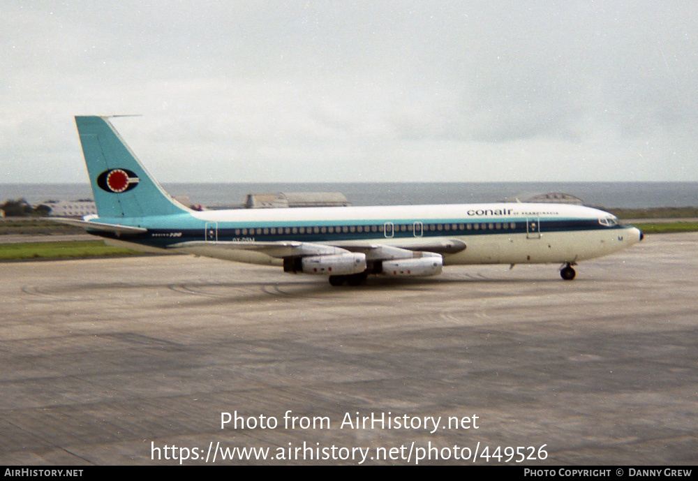 Aircraft Photo of OY-DSM | Boeing 720-025 | Conair of Scandinavia | AirHistory.net #449526