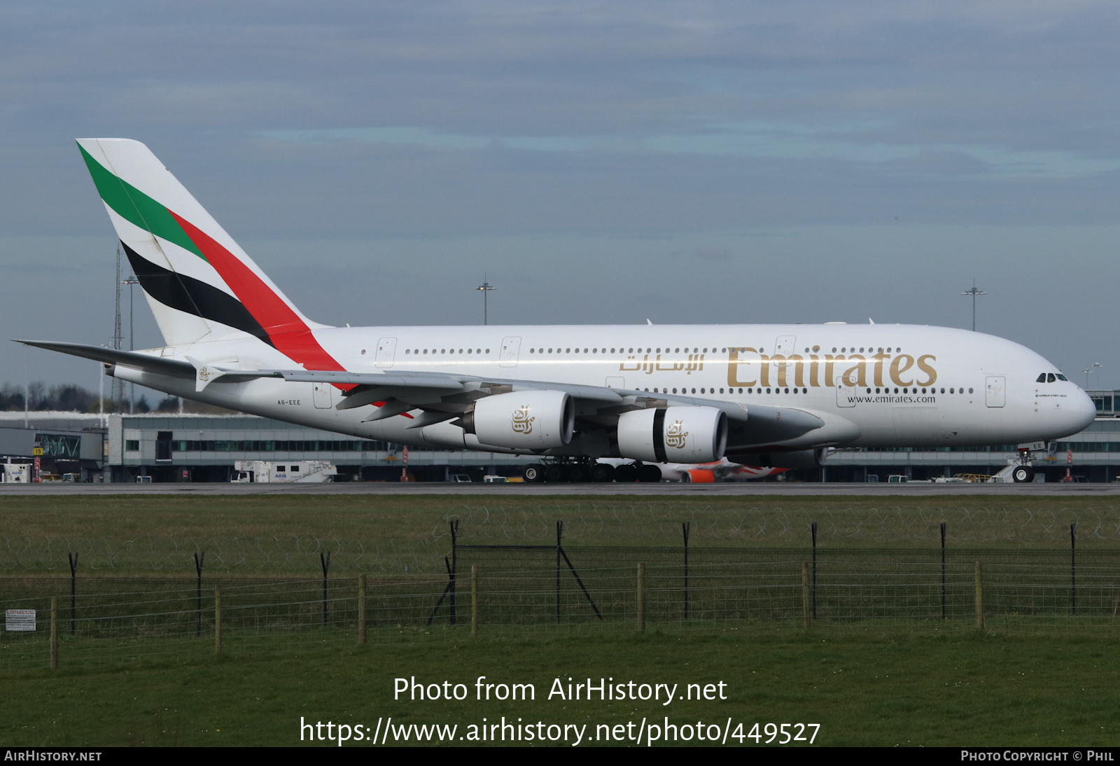 Aircraft Photo of A6-EEE | Airbus A380-861 | Emirates | AirHistory.net #449527