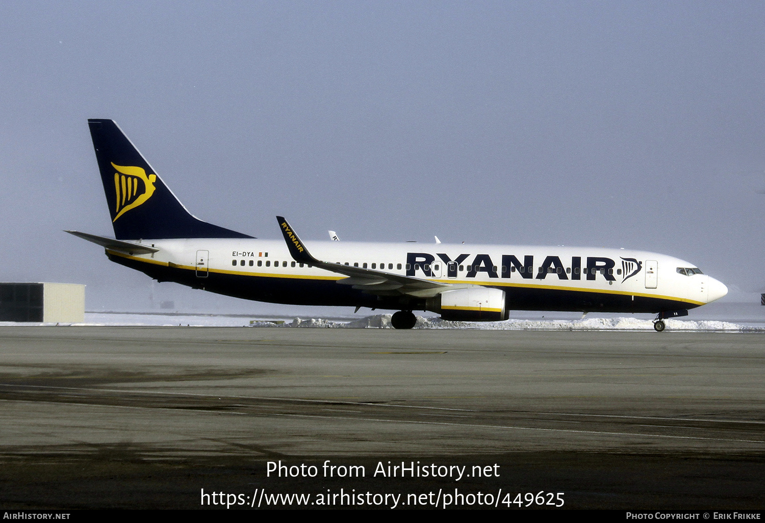 Aircraft Photo of EI-DYA | Boeing 737-8AS | Ryanair | AirHistory.net #449625