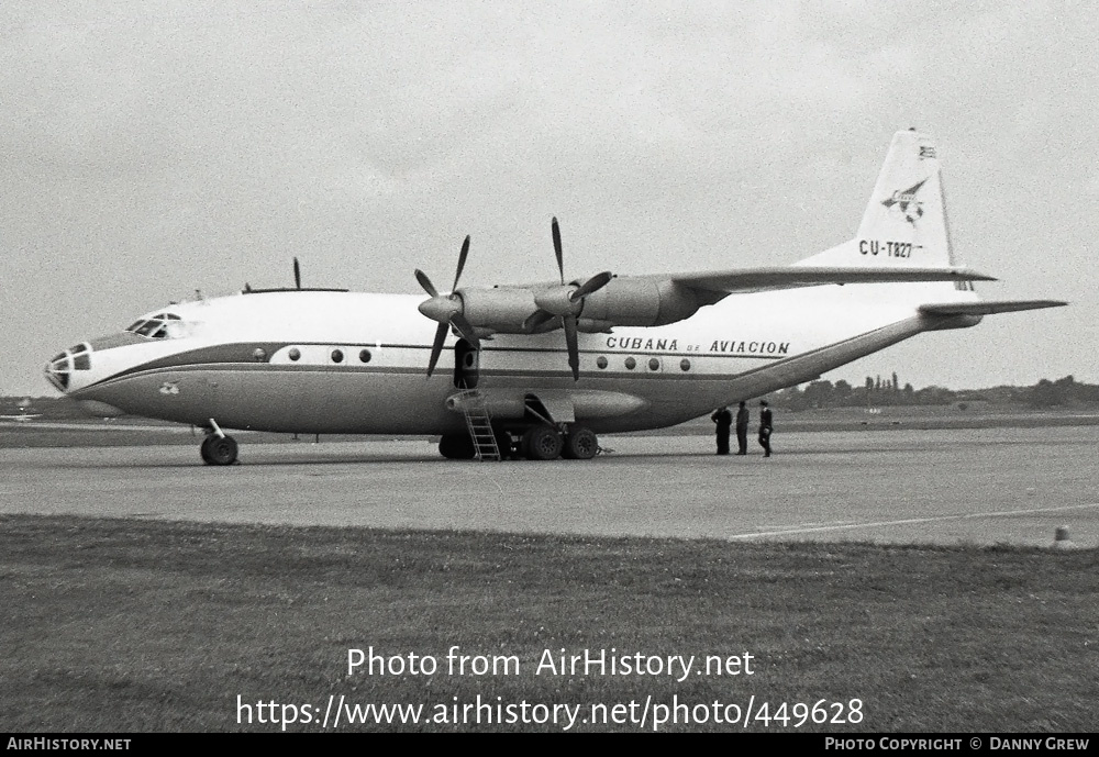 Aircraft Photo of CU-T827 | Antonov An-12A | Cubana | AirHistory.net #449628