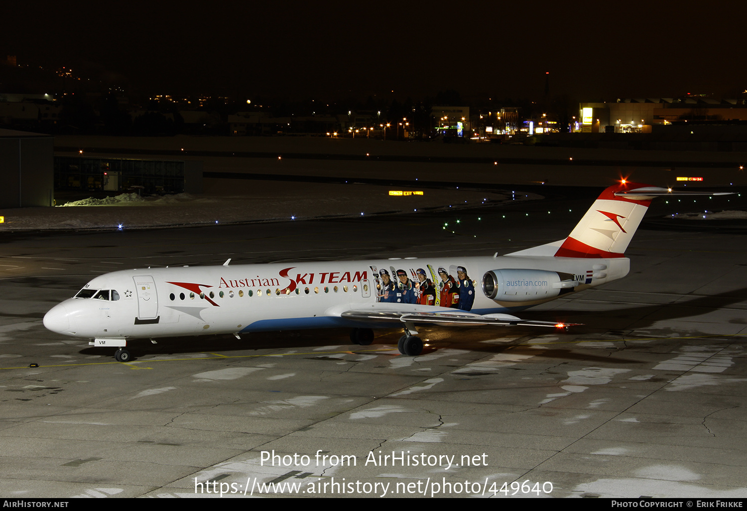 Aircraft Photo of OE-LVM | Fokker 100 (F28-0100) | Austrian Airlines | AirHistory.net #449640