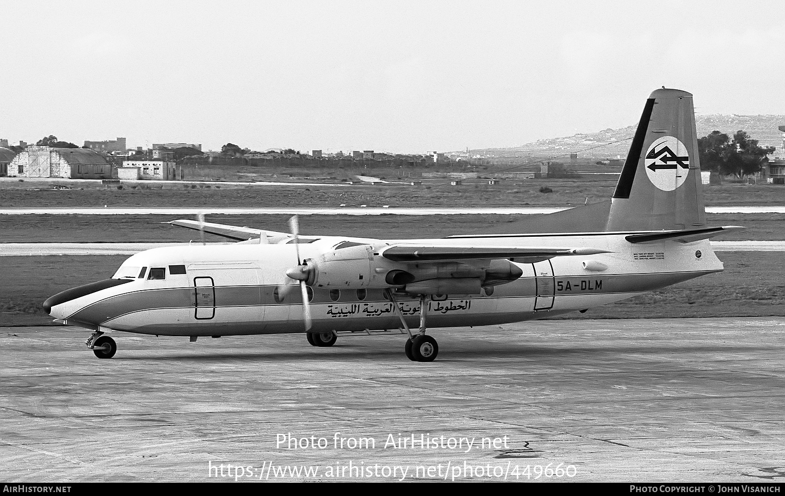 Aircraft Photo of 5A-DLM | Fokker F27-600 Friendship | Libyan Arab Airlines | AirHistory.net #449660