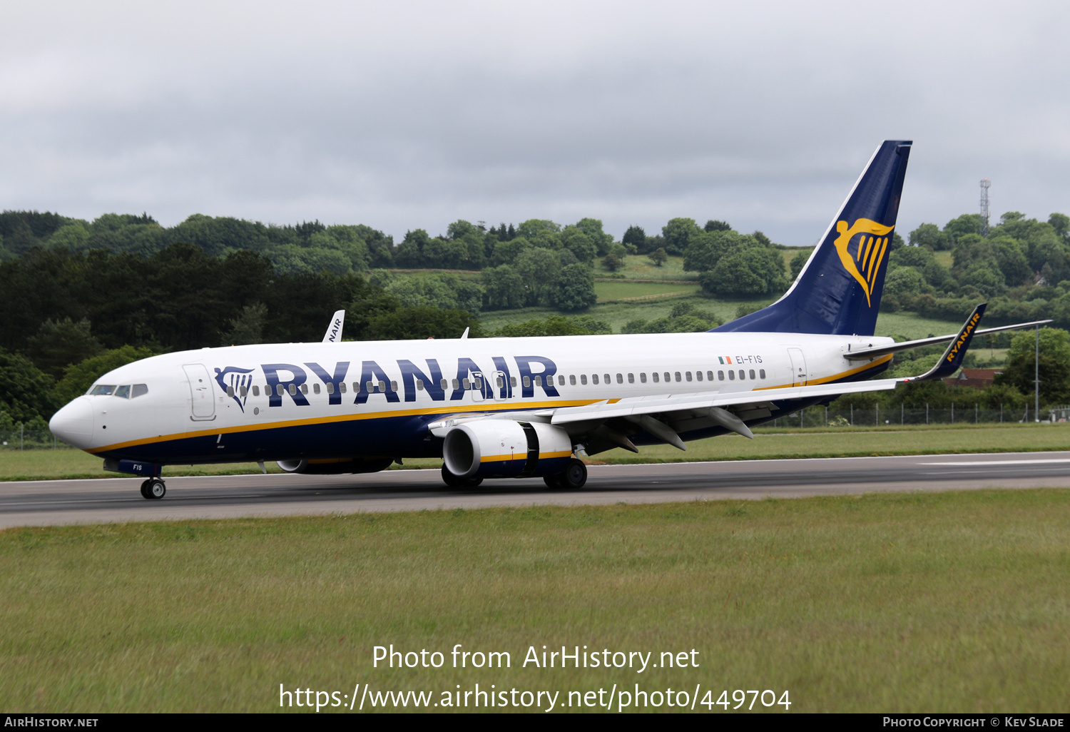 Aircraft Photo of EI-FIS | Boeing 737-8AS | Ryanair | AirHistory.net #449704