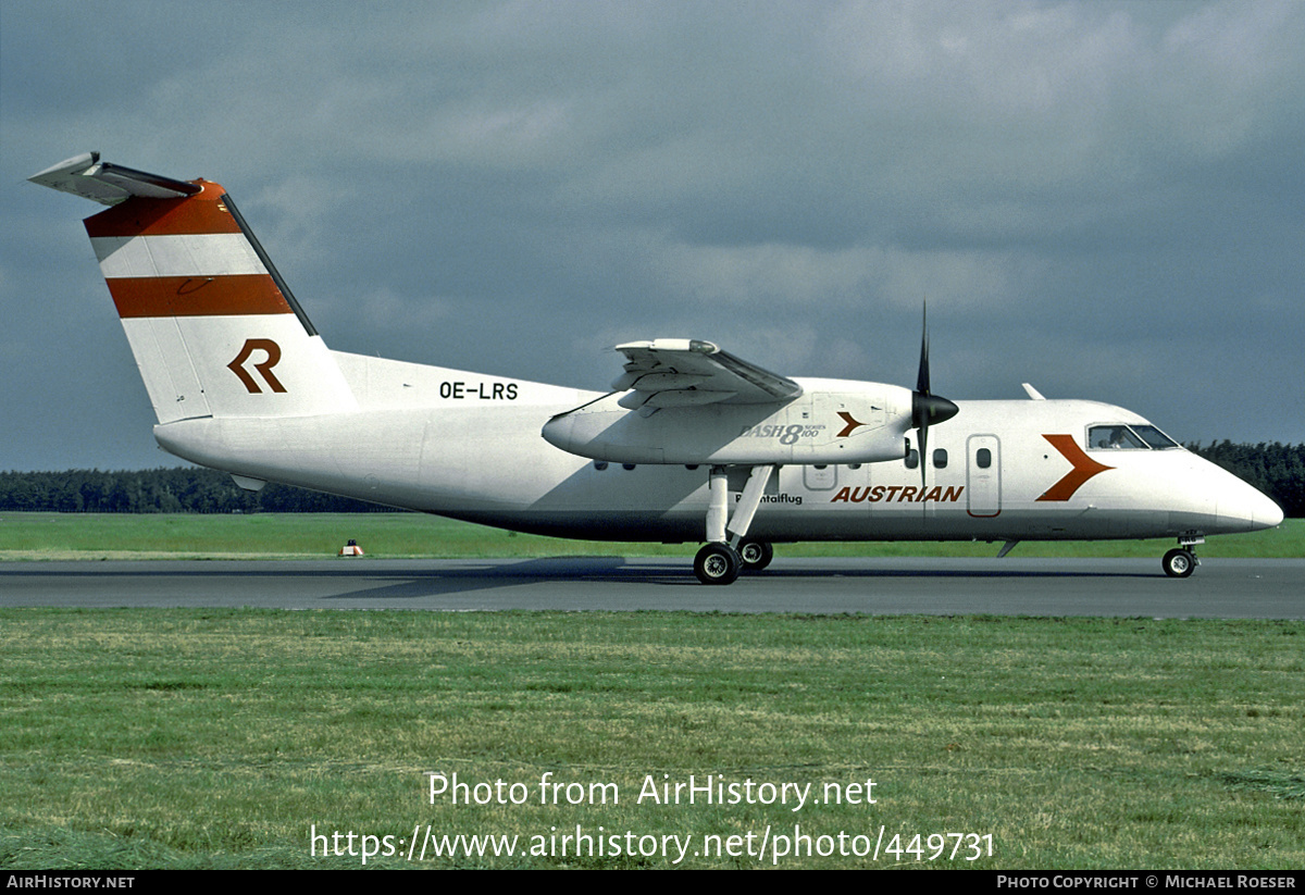 Aircraft Photo of OE-LRS | De Havilland Canada DHC-8-103 Dash 8 | Austrian Airlines | AirHistory.net #449731