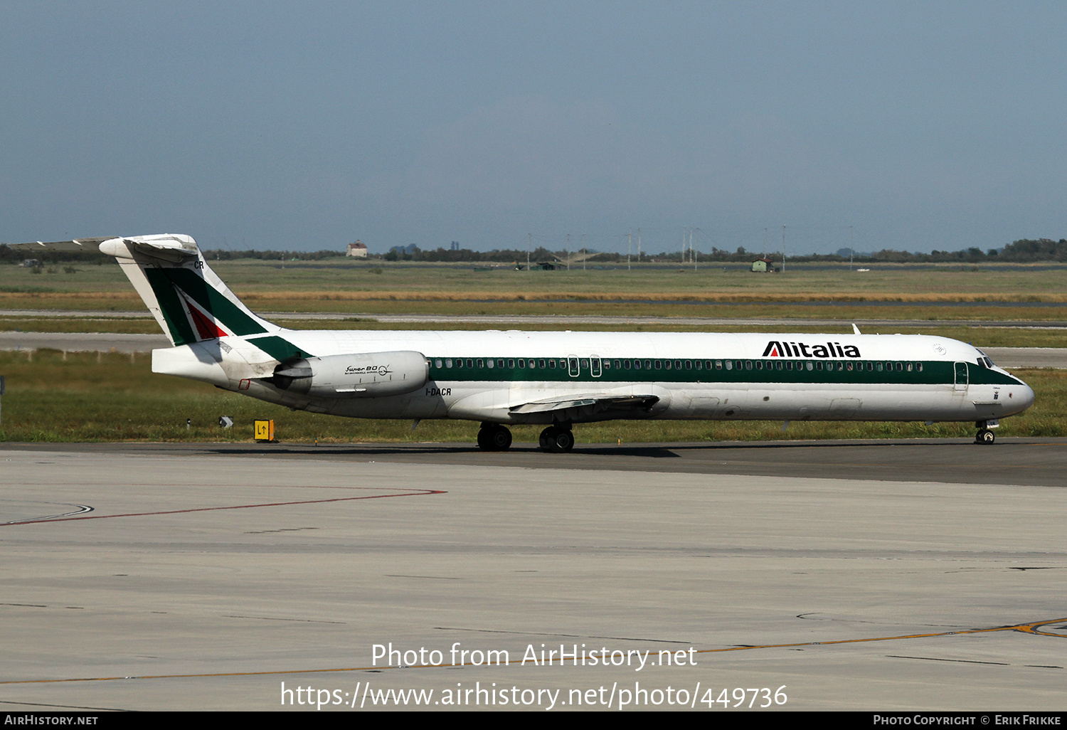 Aircraft Photo of I-DACR | McDonnell Douglas MD-82 (DC-9-82) | Alitalia | AirHistory.net #449736