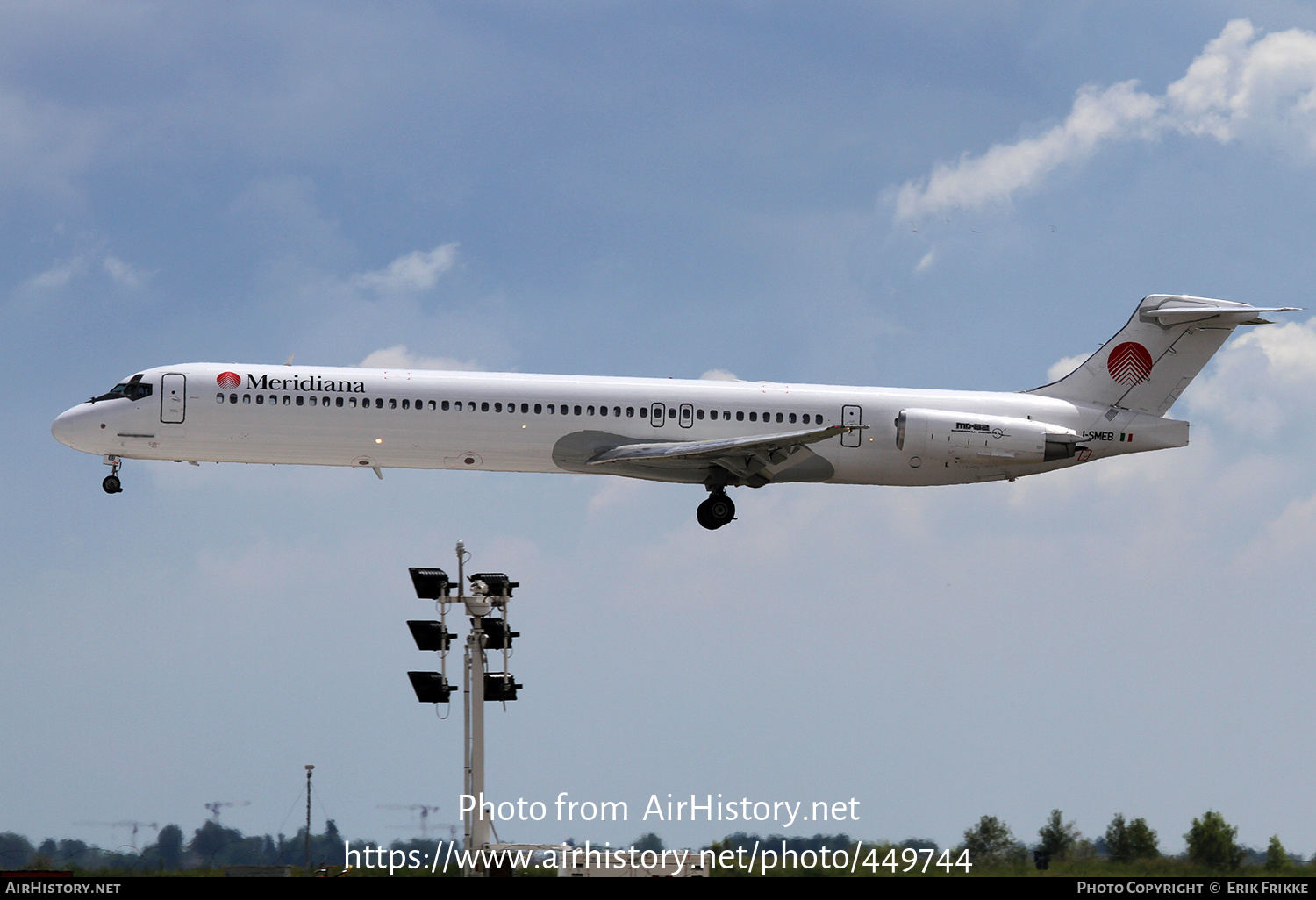 Aircraft Photo of I-SMEB | McDonnell Douglas MD-82 (DC-9-82) | Meridiana | AirHistory.net #449744