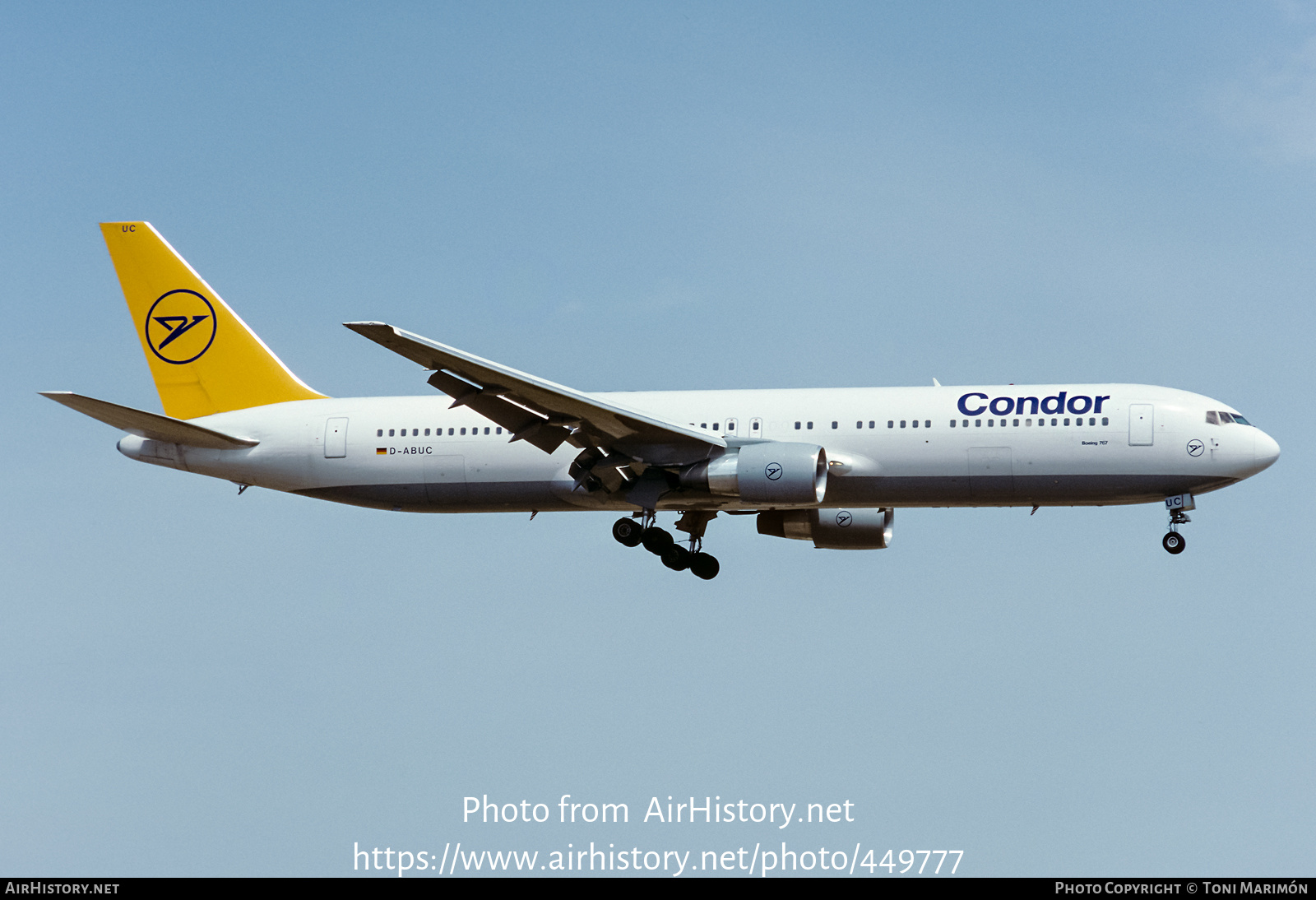 Aircraft Photo of D-ABUC | Boeing 767-330/ER | Condor Flugdienst | AirHistory.net #449777