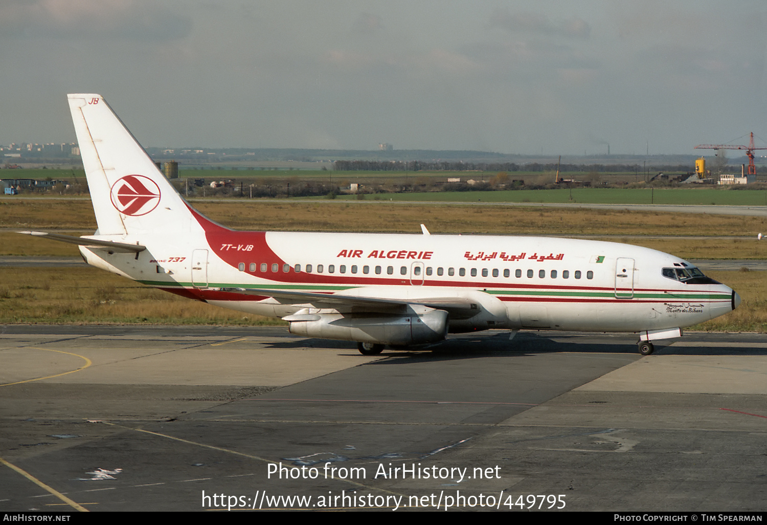 Aircraft Photo of 7T-VJB | Boeing 737-2T4/Adv | Air Algérie | AirHistory.net #449795