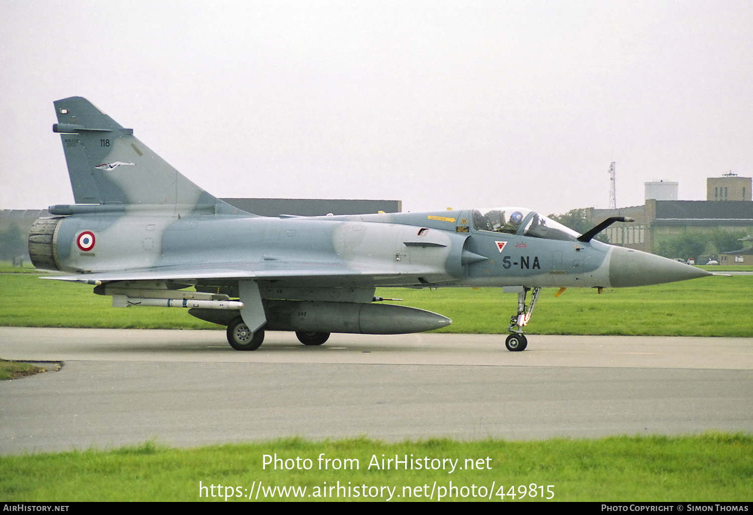 Aircraft Photo of 118 | Dassault Mirage 2000C | France - Air Force | AirHistory.net #449815