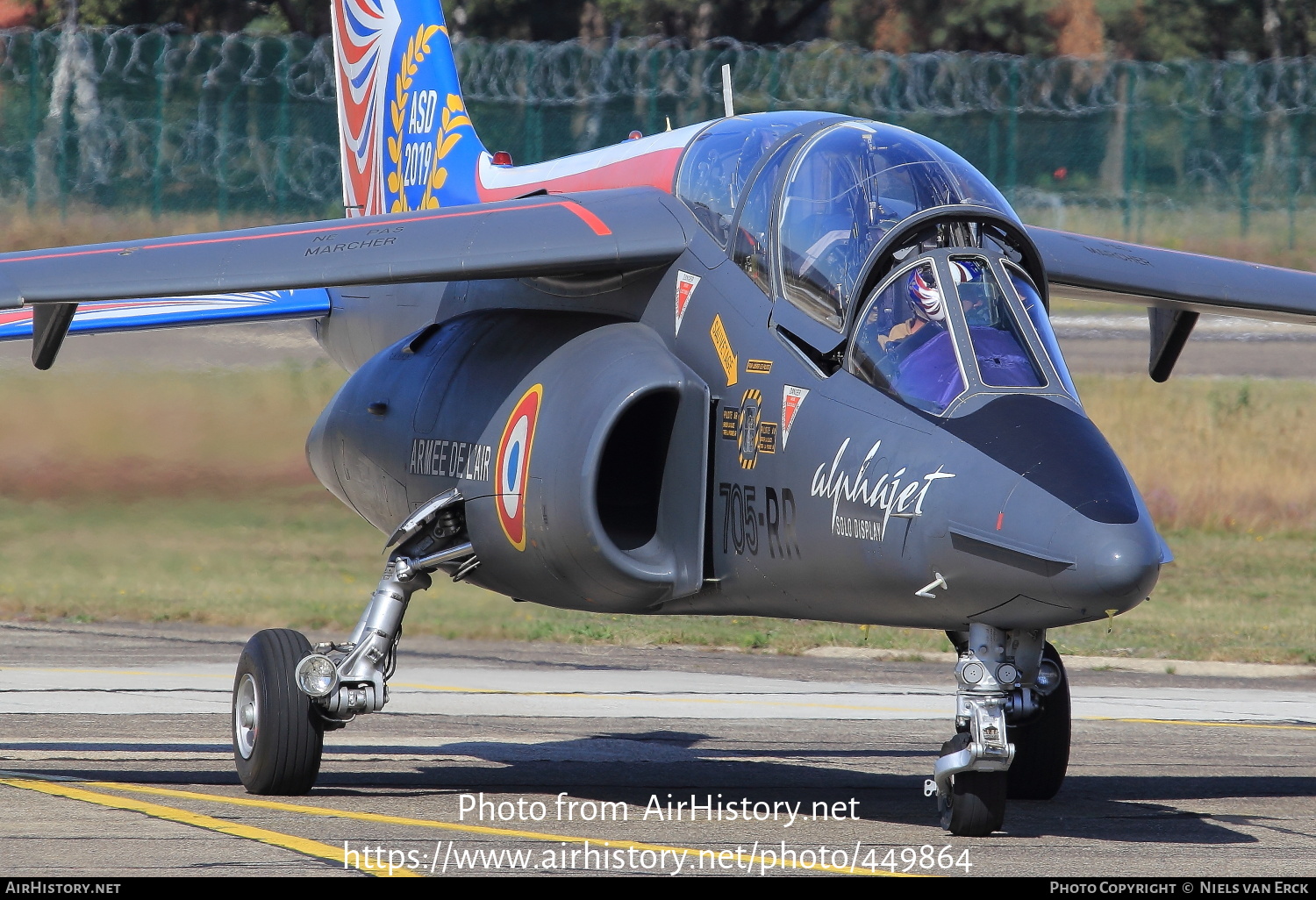 Aircraft Photo of E114 | Dassault-Dornier Alpha Jet E | France - Air Force | Alphajet Solo Display (ASD 2019) | AirHistory.net #449864