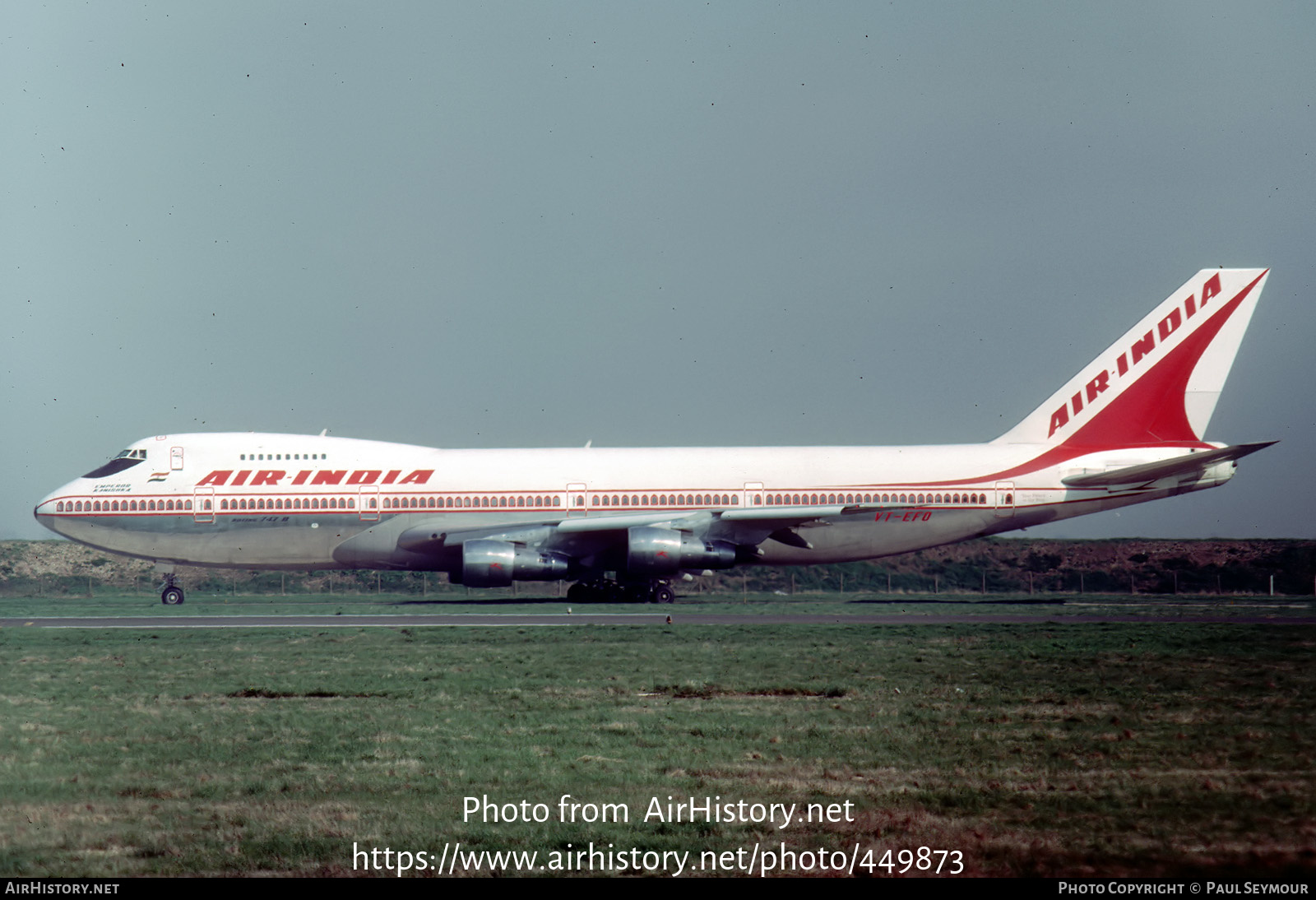 Aircraft Photo of VT-EFO | Boeing 747-237B | Air India | AirHistory.net #449873