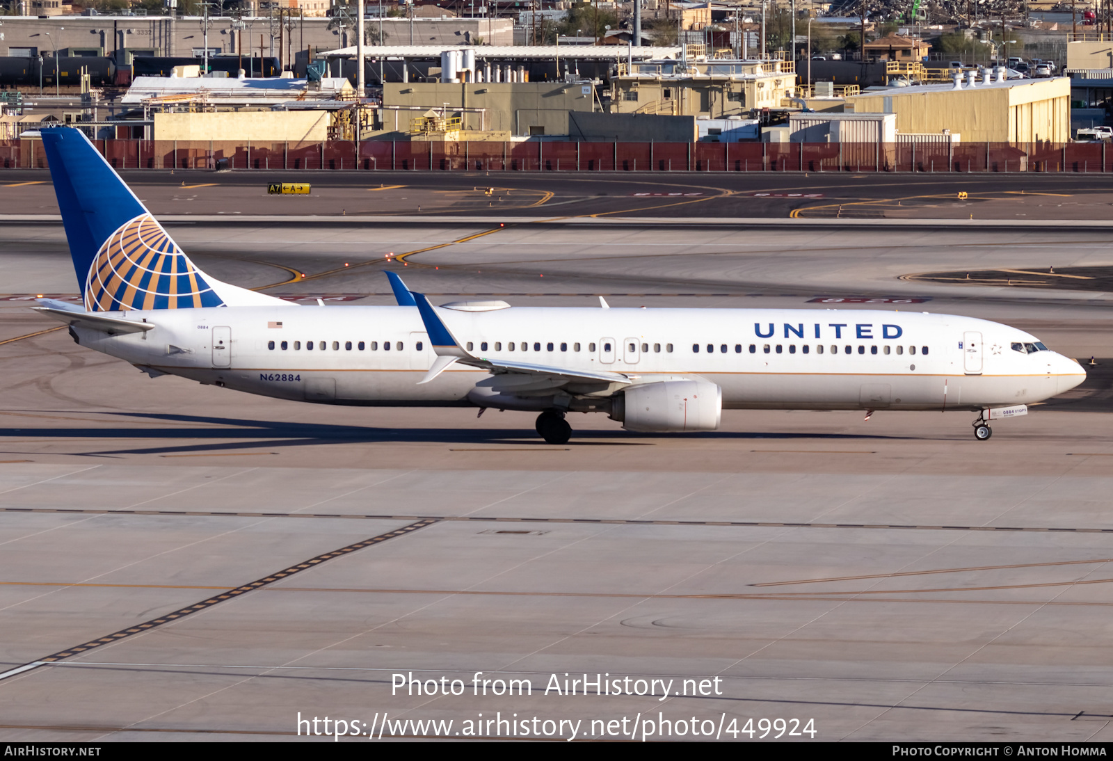 Aircraft Photo of N62884 | Boeing 737-924/ER | United Airlines | AirHistory.net #449924