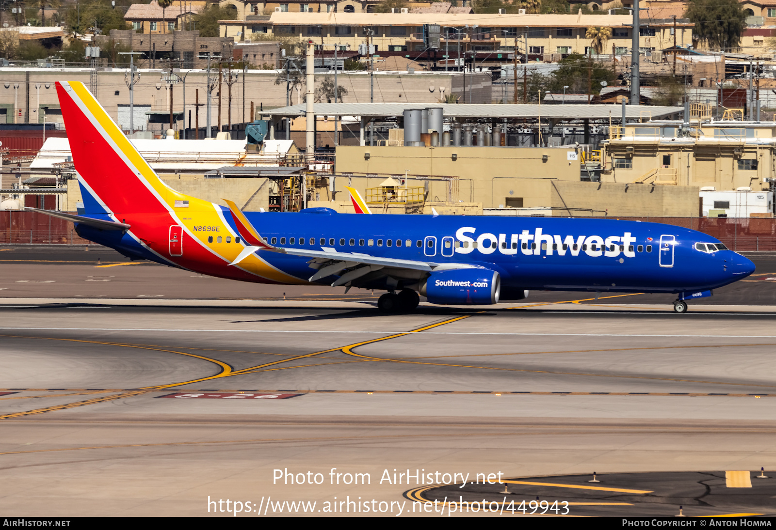 Aircraft Photo of N8696E | Boeing 737-8H4 | Southwest Airlines | AirHistory.net #449943