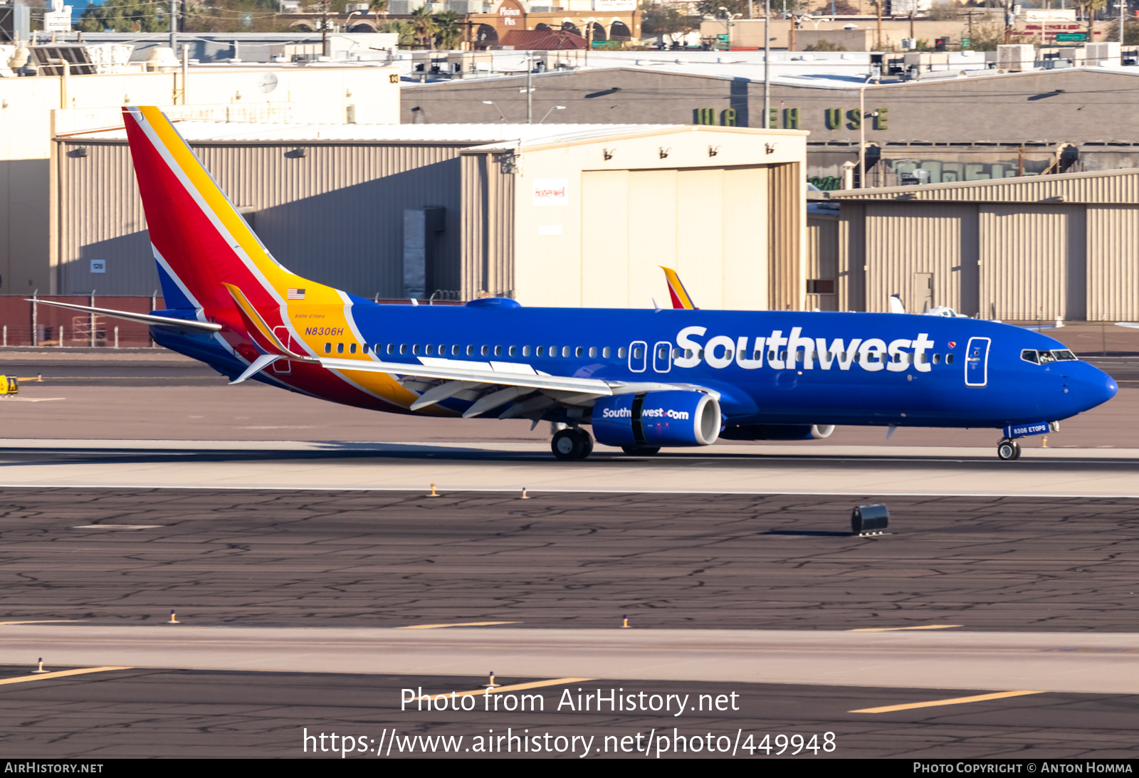 Aircraft Photo of N8306H | Boeing 737-8H4 | Southwest Airlines | AirHistory.net #449948