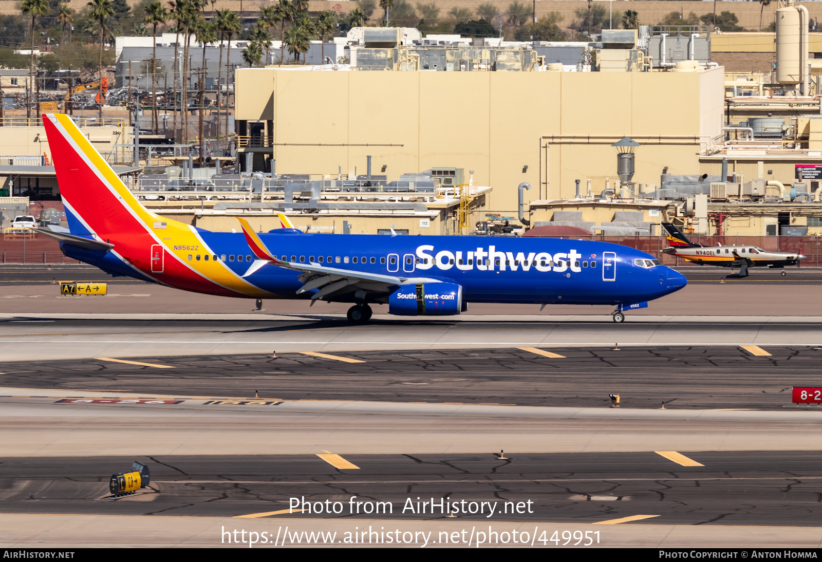 Aircraft Photo of N8562Z | Boeing 737-800 | Southwest Airlines | AirHistory.net #449951