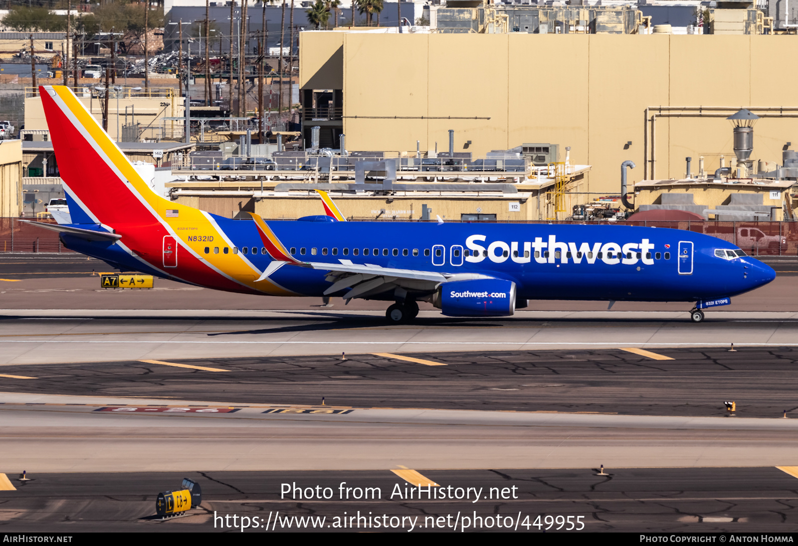 Aircraft Photo of N8321D | Boeing 737-8H4 | Southwest Airlines | AirHistory.net #449955