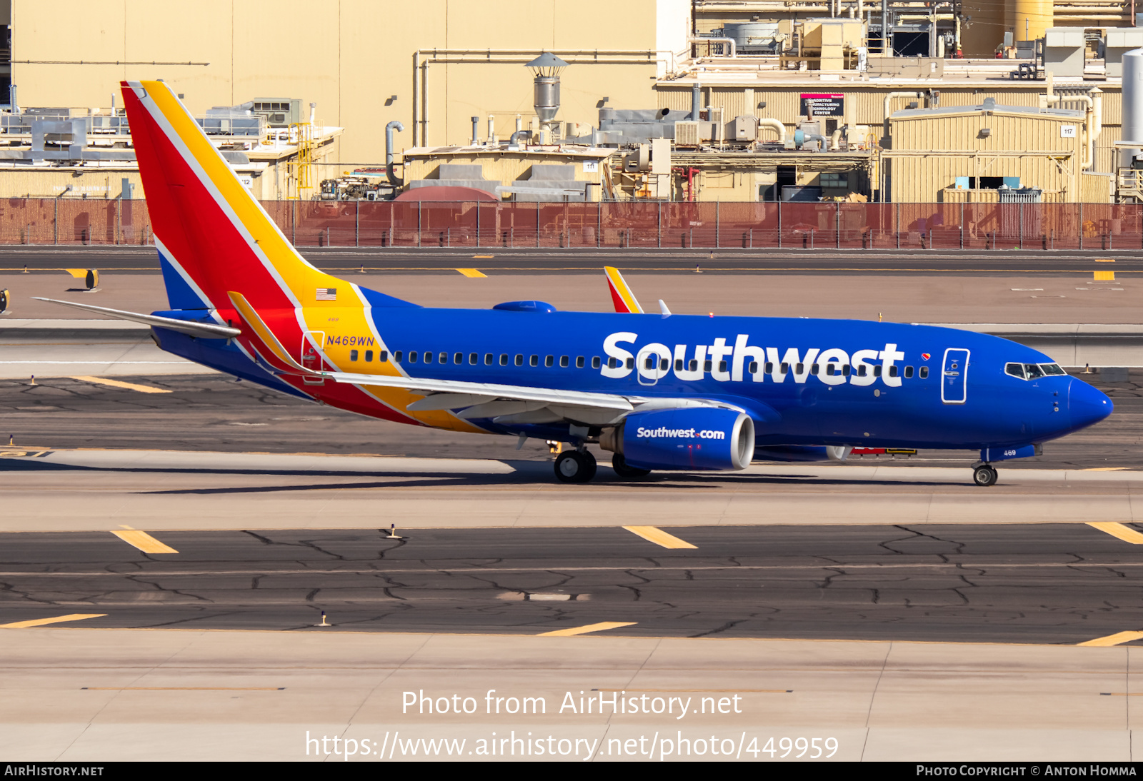 Aircraft Photo of N469WN | Boeing 737-7H4 | Southwest Airlines | AirHistory.net #449959