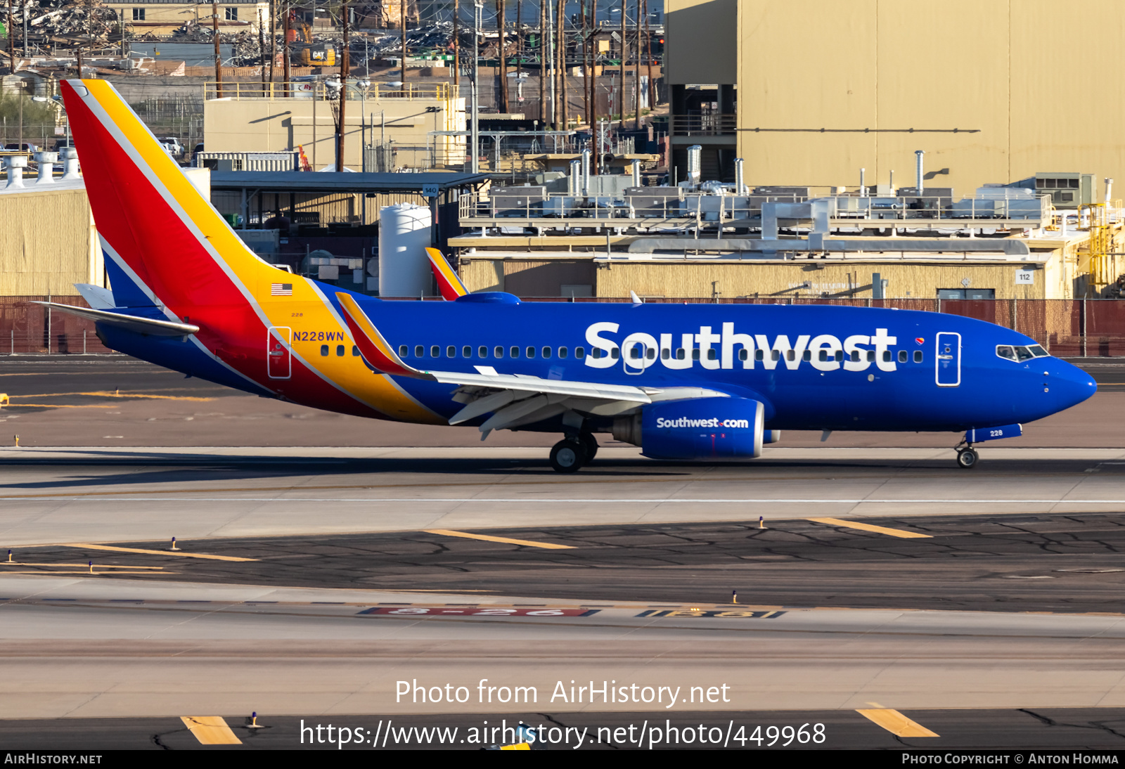 Aircraft Photo of N228WN | Boeing 737-7H4 | Southwest Airlines | AirHistory.net #449968