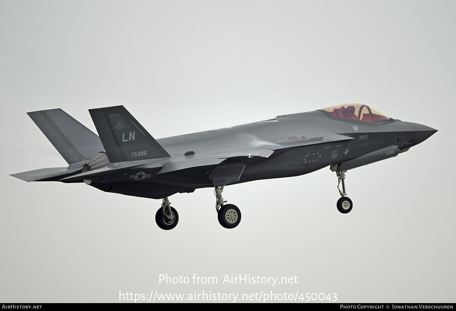 Aircraft Photo of 19-5486 / AF19-5486 | Lockheed Martin F-35A Lightning II | USA - Air Force | AirHistory.net #450043