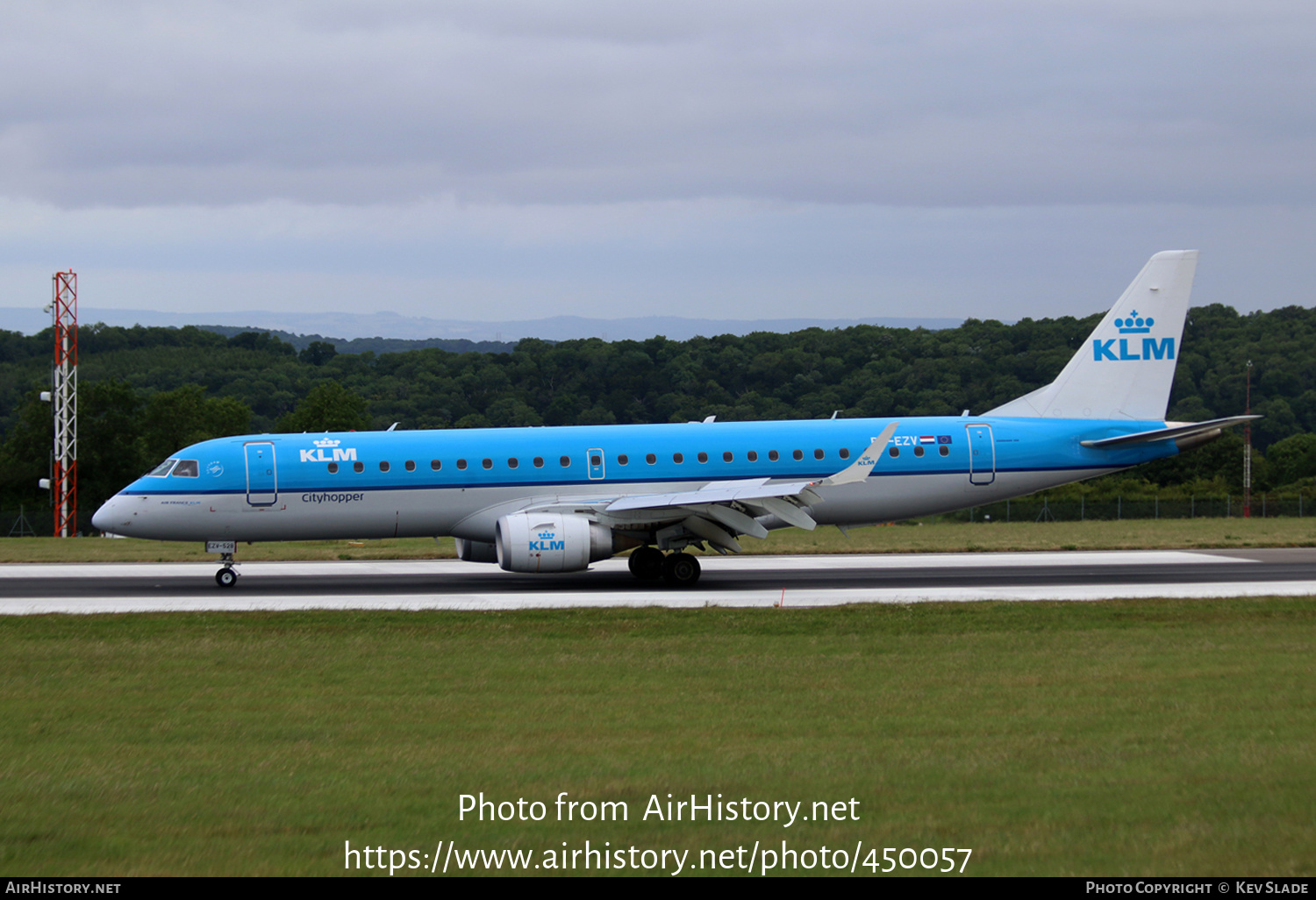 Aircraft Photo of PH-EZV | Embraer 190STD (ERJ-190-100STD) | KLM Cityhopper | AirHistory.net #450057